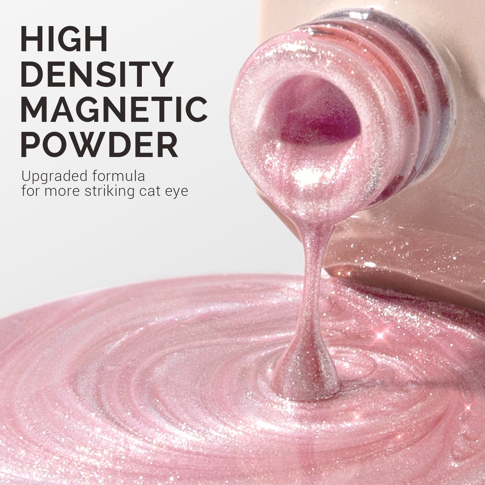 Jeweliver Cat Eye Gel Nail Polish 0.5 fl oz/15ml - Cherry Blossom Pink C04