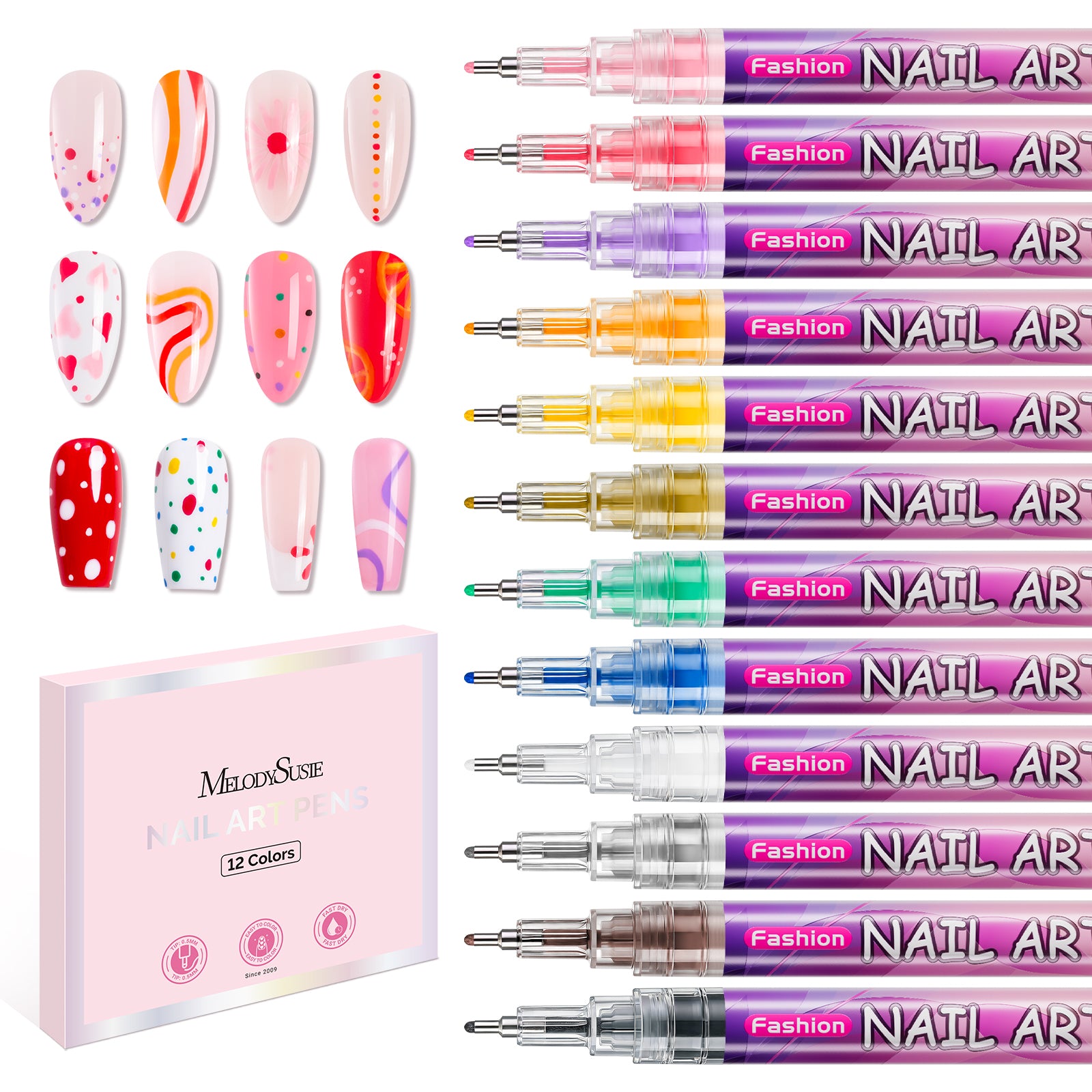 Nail Art Pens Set
