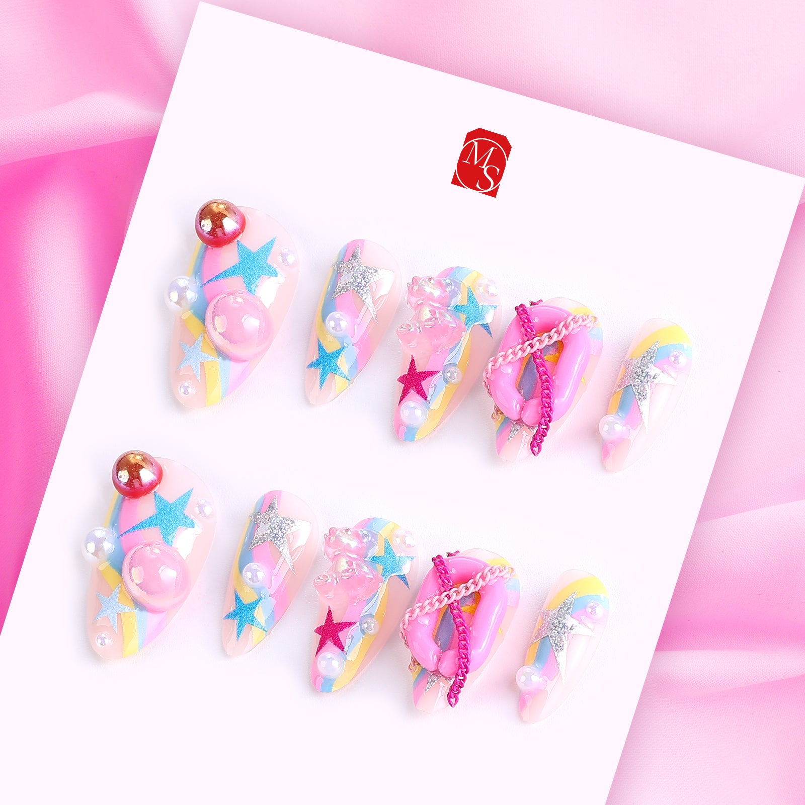 Candy Dream Stiletto Short Press On Nails | MelodySusie