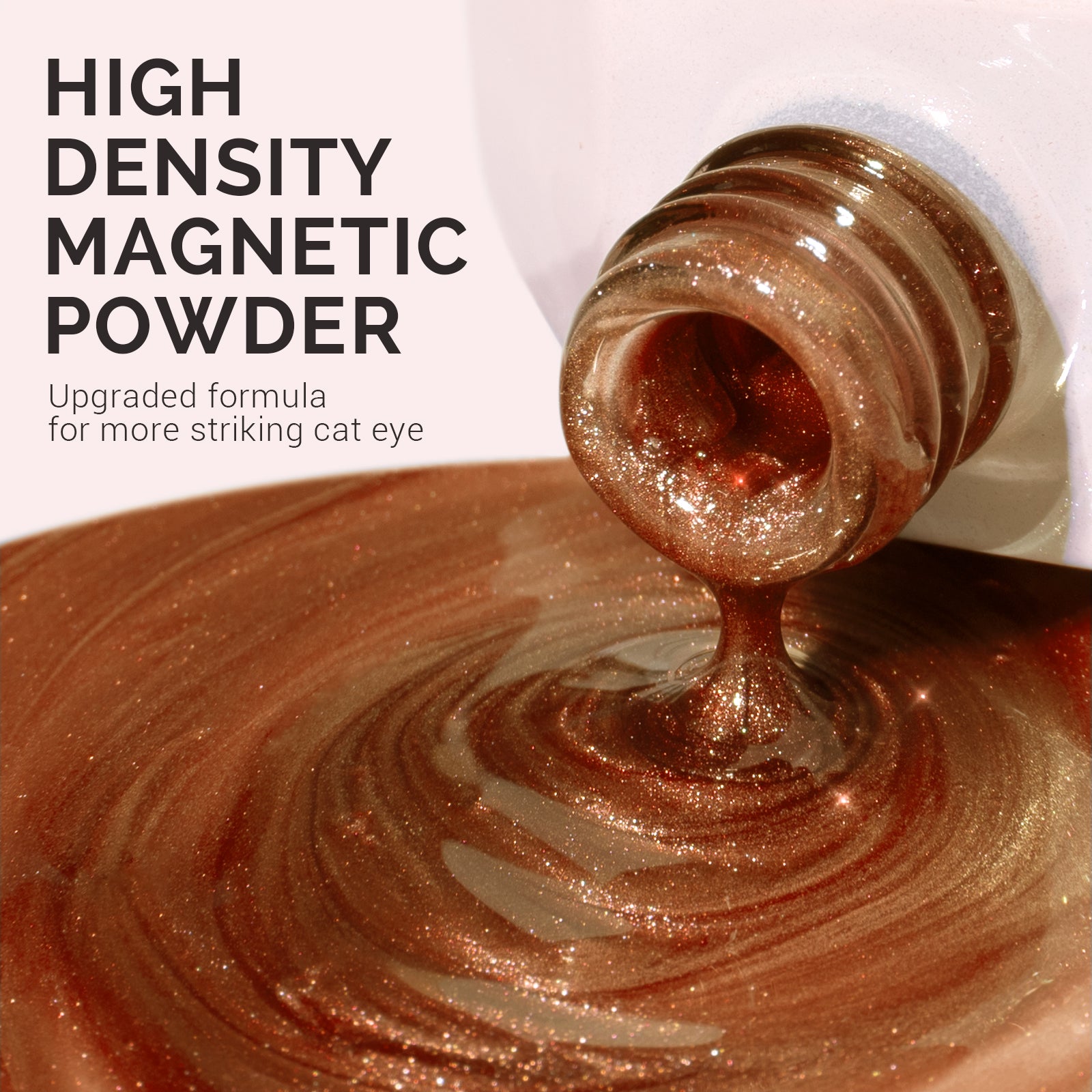 Jeweliver Cat Eye Gel Nail Polish 0.5 fl oz/15ml - Light Gold B5201