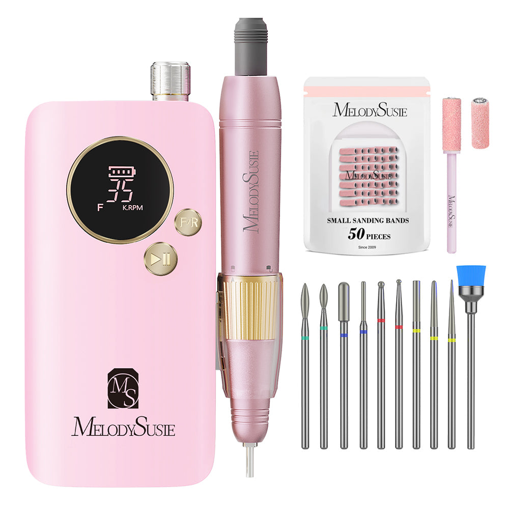 SM200F Plus Rechargeable 35000RPM Nail Drill Set