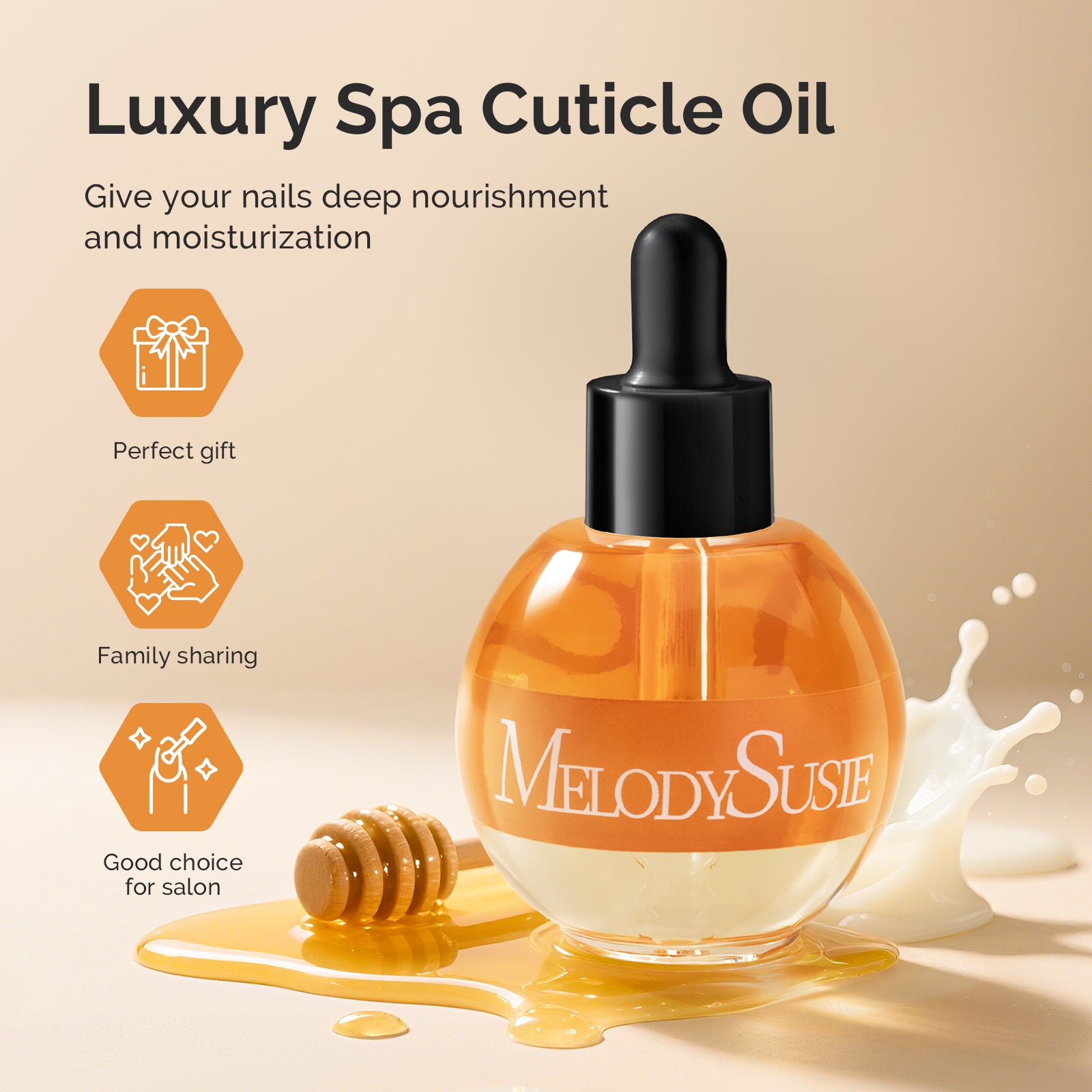 TPO-Free Honey Milk Cuticle Oil 50ml