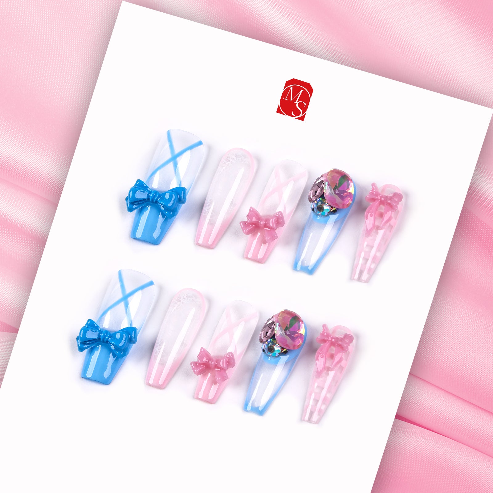 Dancing Princess Coffin Medium Press On Nails| MelodySusie