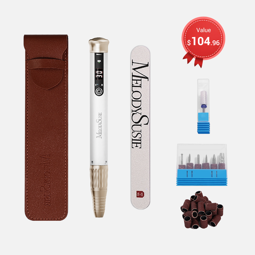 SP1(SM220E)-Cordless & Stepless Speed Rechargeable Nail Drill 30000 RPM (Dust-Free Kit)