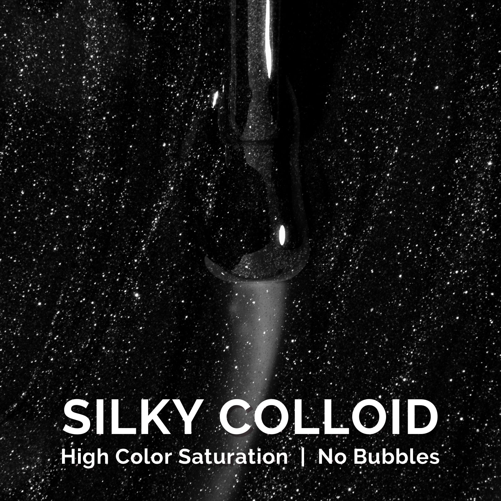 1760 Disco Black - TPO-Free Faster UV Curing Gel Nail Polish 0.5 fl oz/15ml