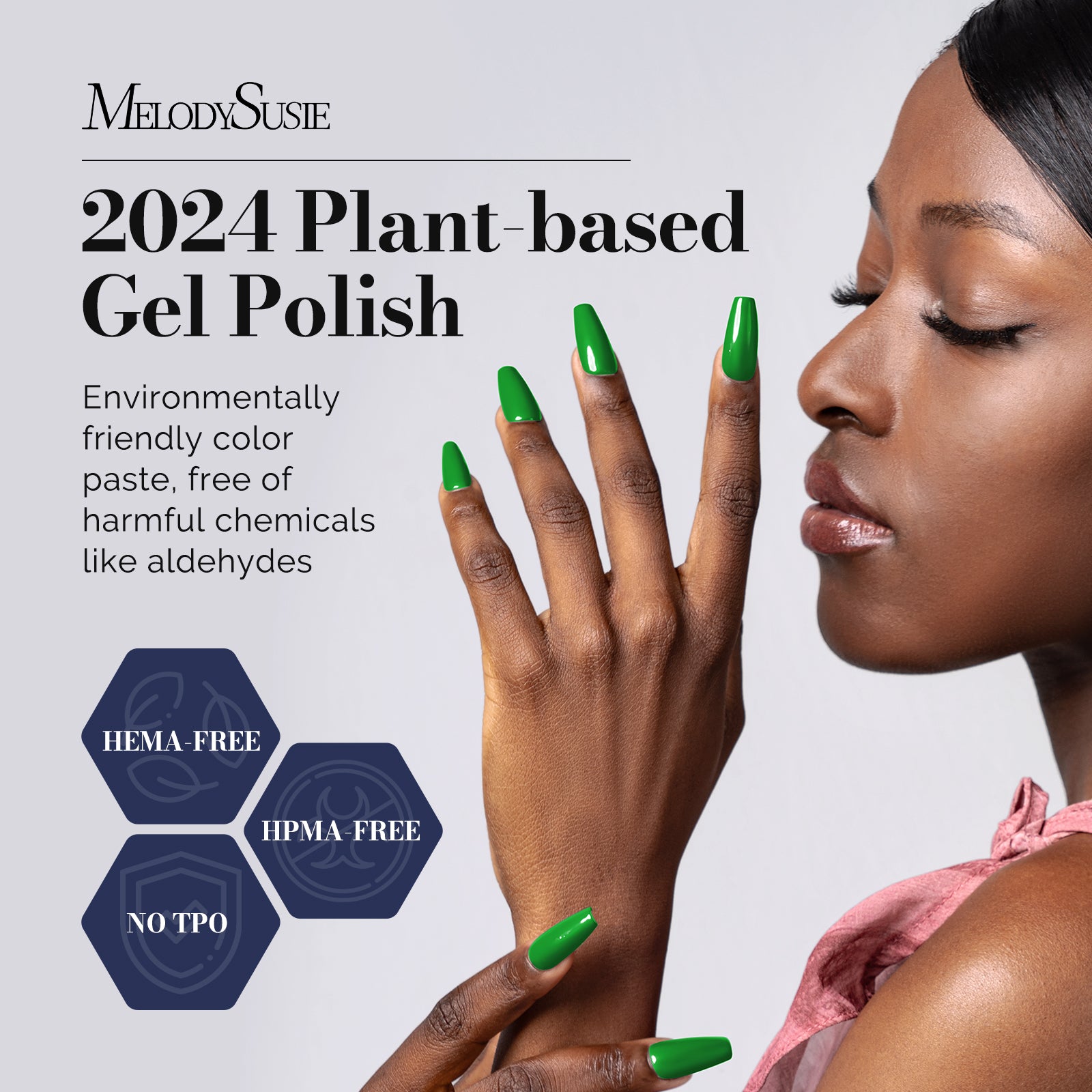 Fleurwee HEMA-Free & HPMA-Free & TPO-Free Gel Nail Polish Plant-based 0.5 fl oz/15ml - P05 Pine Bud Green