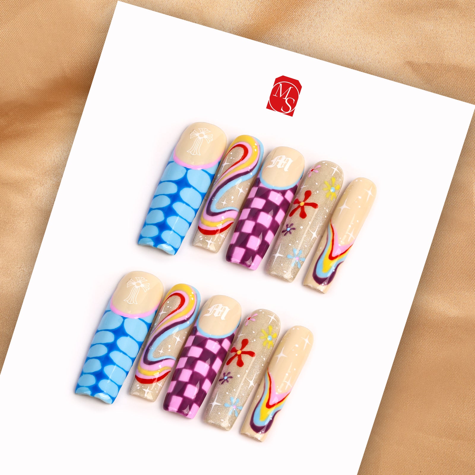 Space Girl Square Xtreme Press On Nails| MelodySusie