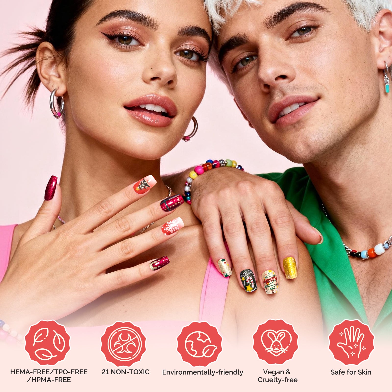 Sweet-Scent Plant-Based HEMA-Free & HPMA-Free & TPO-Free Gel Nail Polish Set - 16.5ml