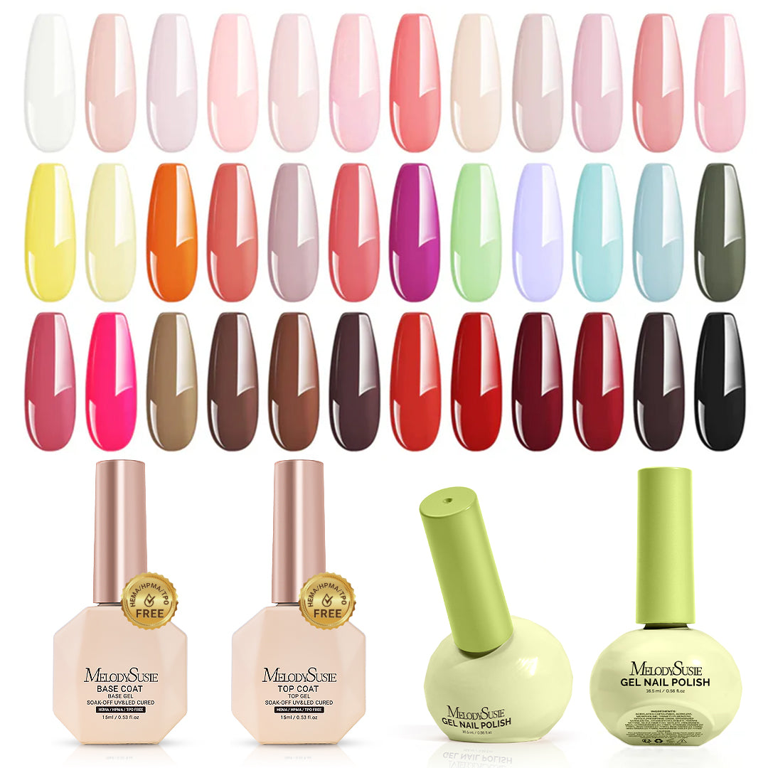 Plant-Based HEMA-Free & HPMA-Free & TPO-Free Gel Nail Polish 36 Colors