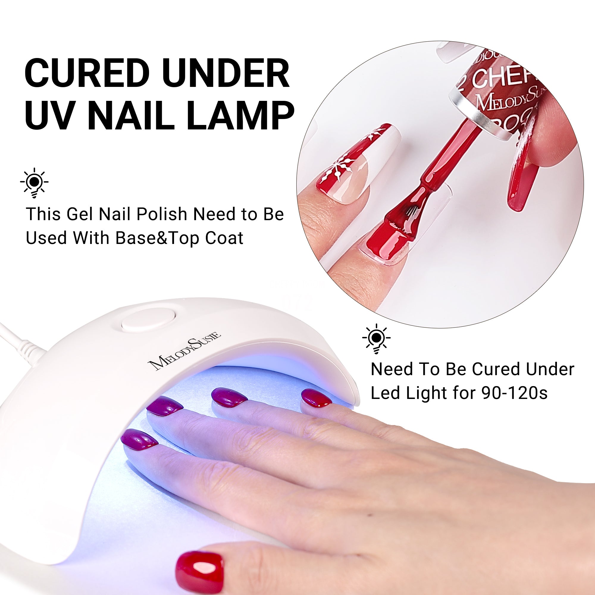 068 Rose Red - TPO-Free Thick Gel Nail Polish (15ml)