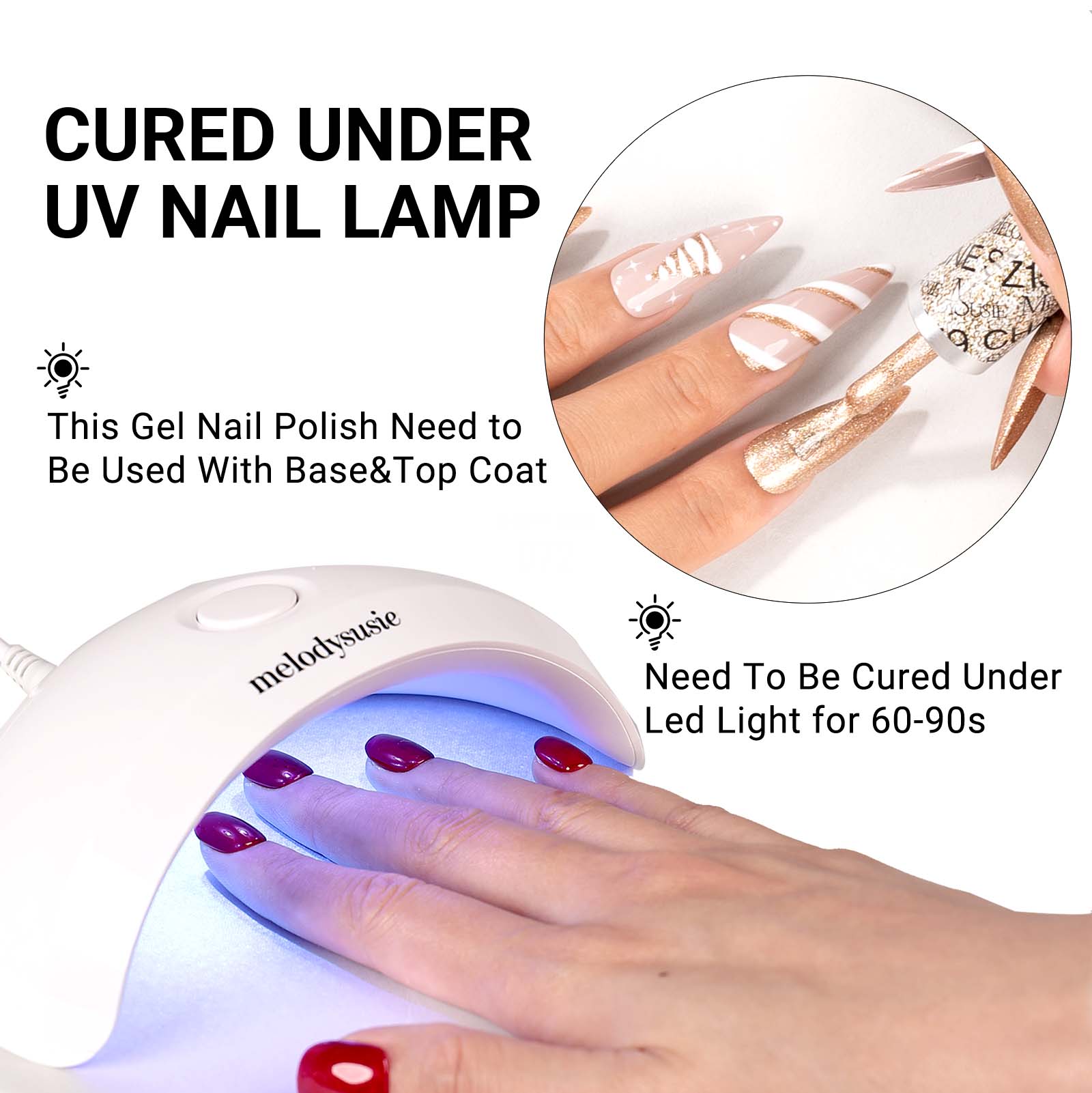 Z040 Violet Glitter - TPO-Free Thick Gel Nail Polish(15ml)