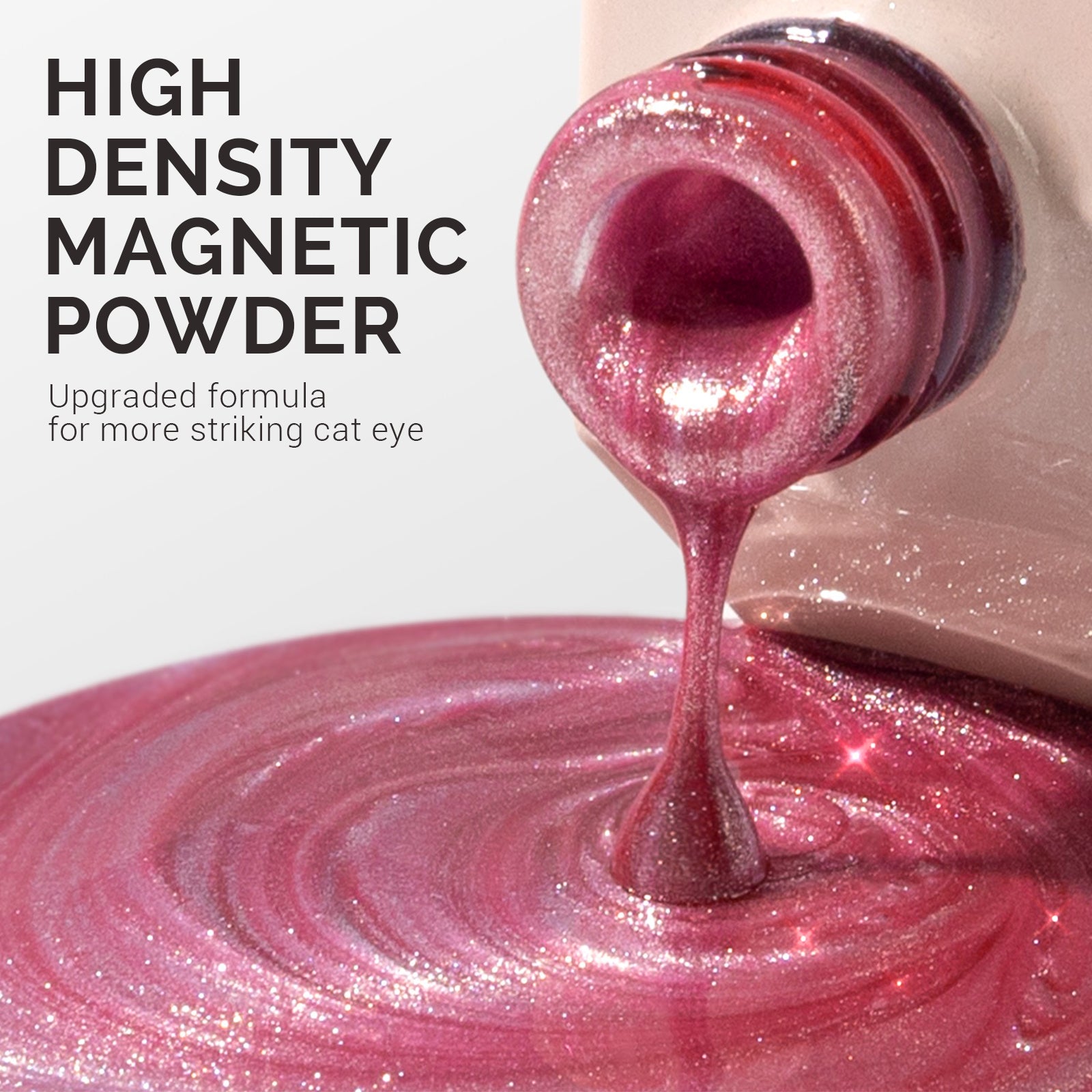 Jeweliver Cat Eye Gel Nail Polish 0.5 fl oz/15ml - Hot pink C25