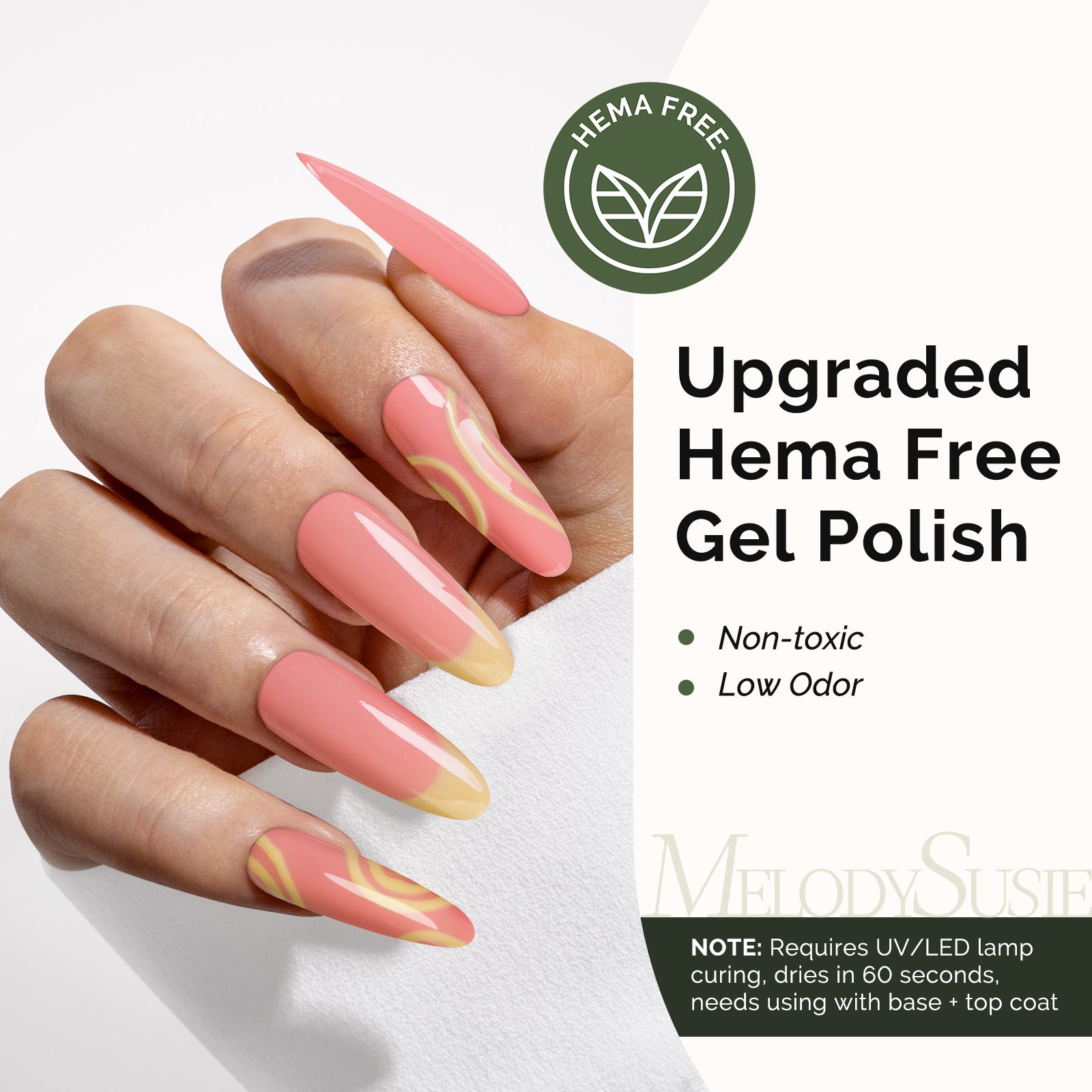 HEMA-Free Gel Nail Polish 0.5 fl oz/15ml - K0548 Thick Orange Pink