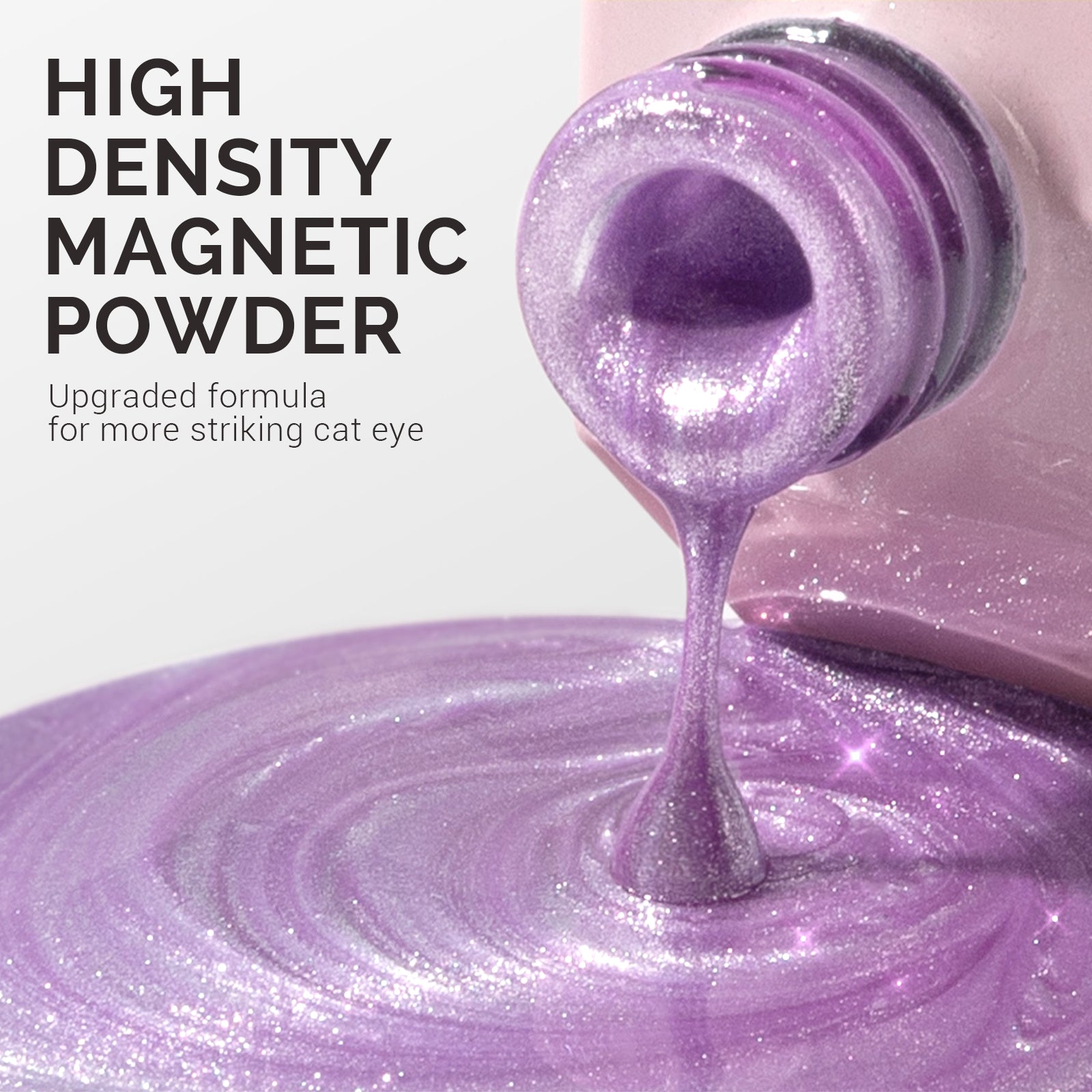 Jeweliver Cat Eye Gel Nail Polish 0.5 fl oz/15ml - Light Purple C16