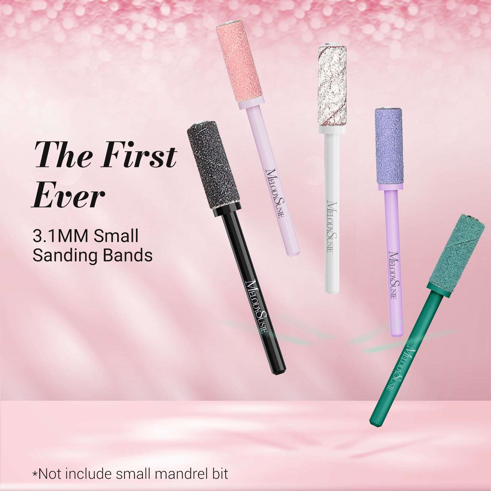 120Pcs Small Sanding Bands for 3.1mm Mandrel Bit (Only Sanding Bands)