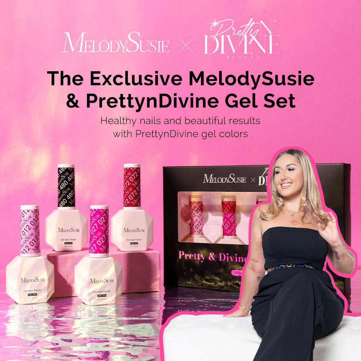 MelodySusie & PrettynDivine Hema-Free Gel Nail Polish Gift Box