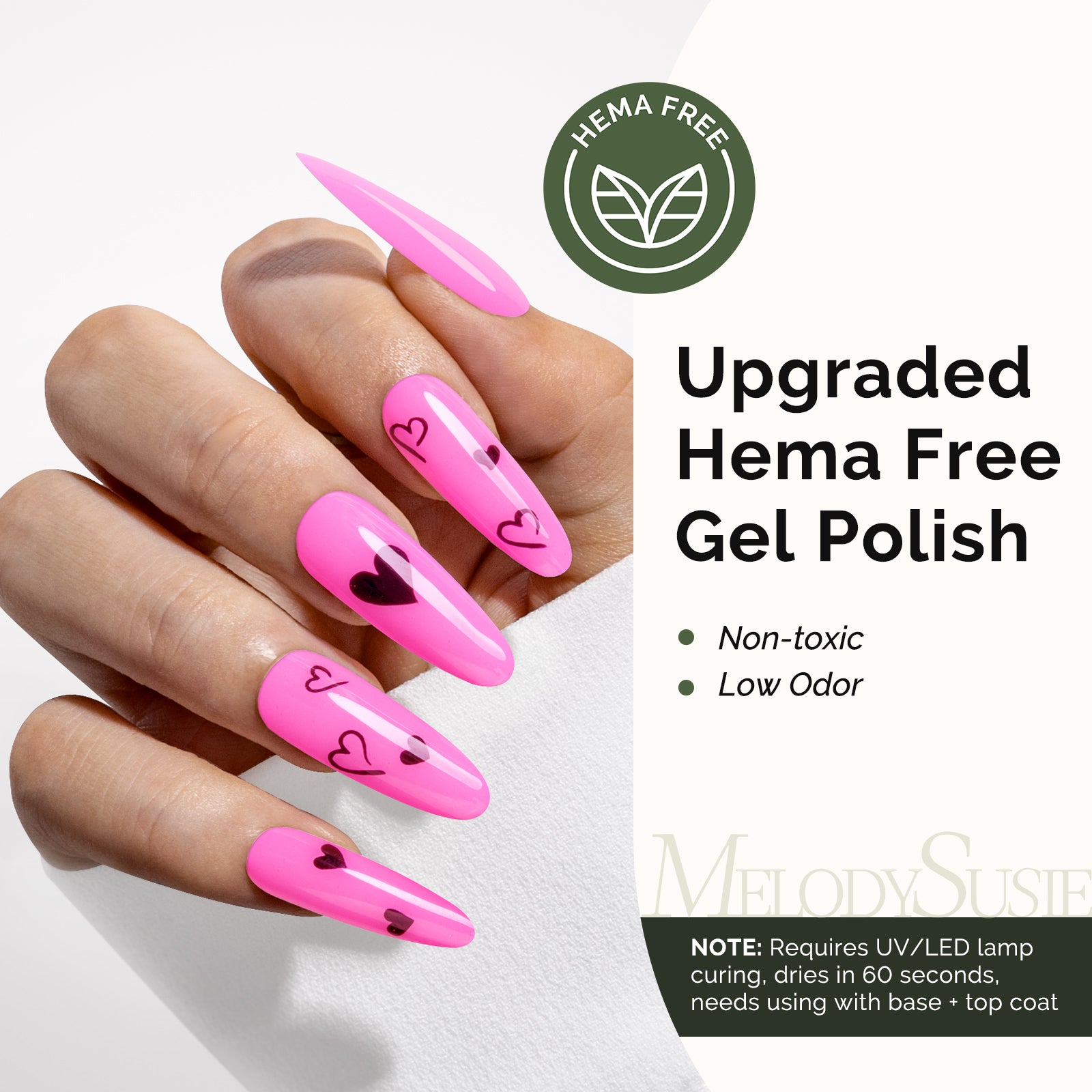 HEMA-Free Gel Nail Polish 0.5 fl oz/15ml - K1094 Thick Pinkish Purple