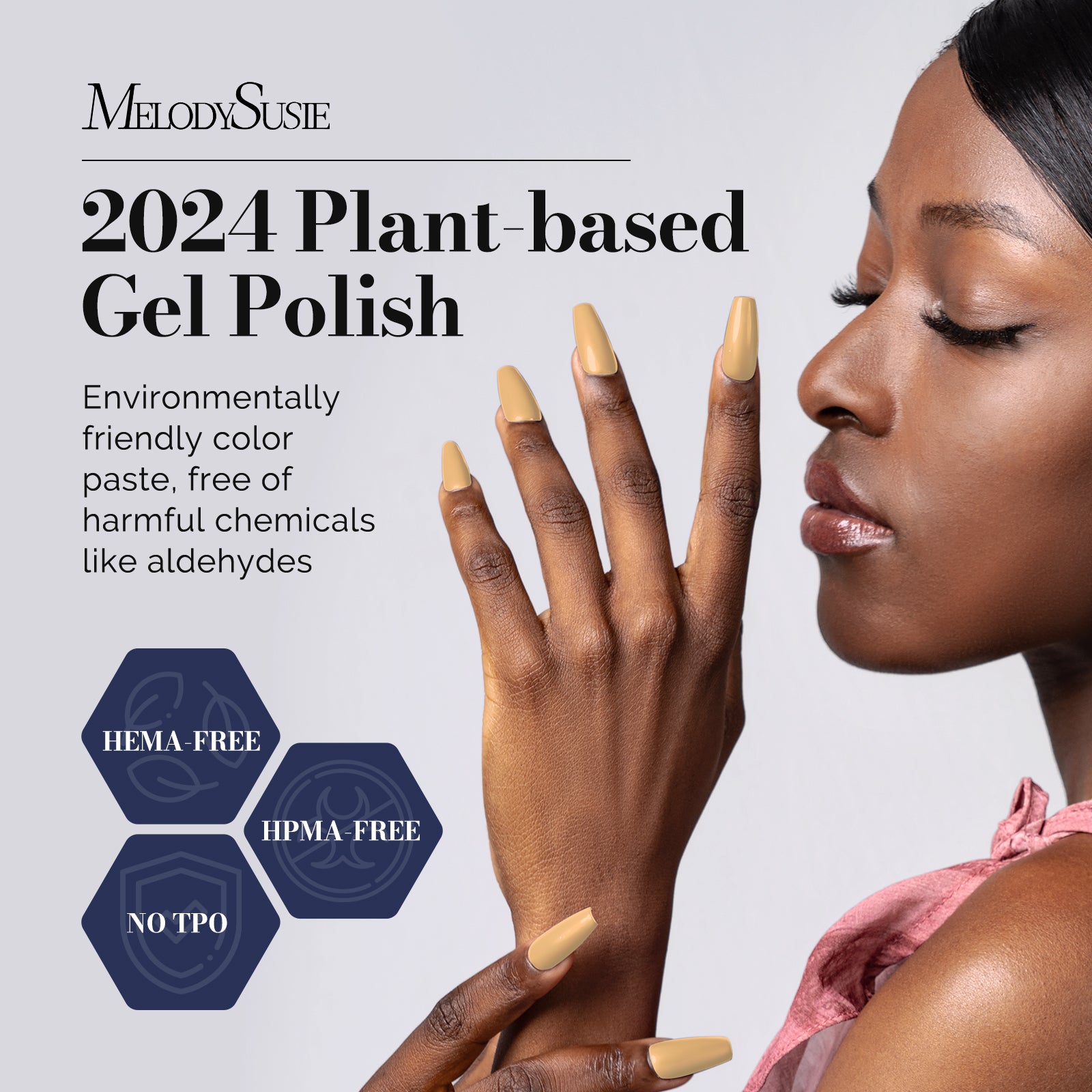 Fleurwee HEMA-Free & HPMA-Free & TPO-Free Gel Nail Polish Plant-based 0.5 fl oz/15ml - P34 Bamboo Yellow