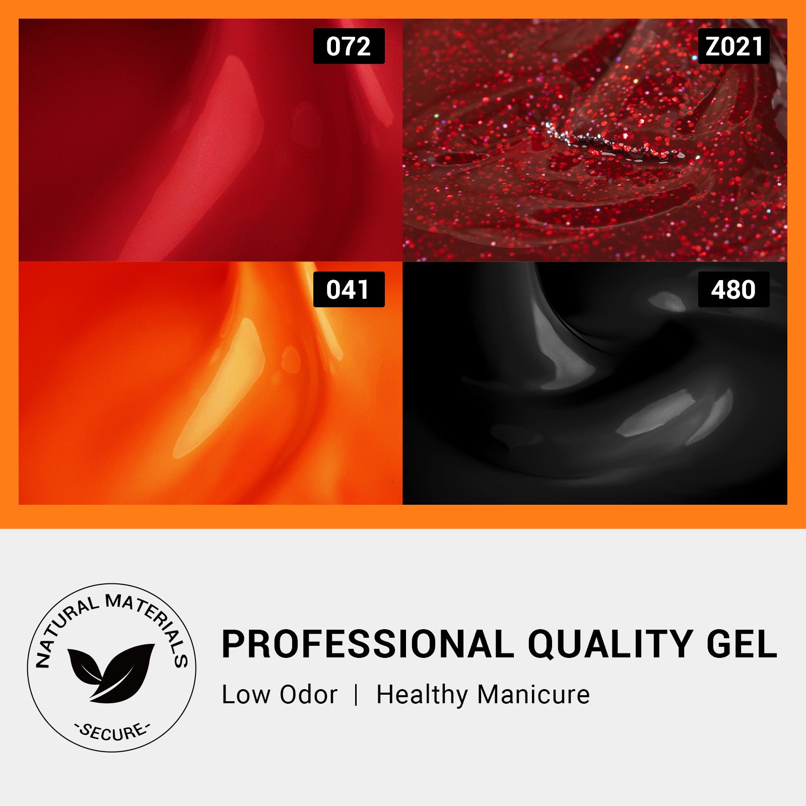 Halloween 15ml TPO-Free Thick Gel Nail Polish Kit - 4Pcs