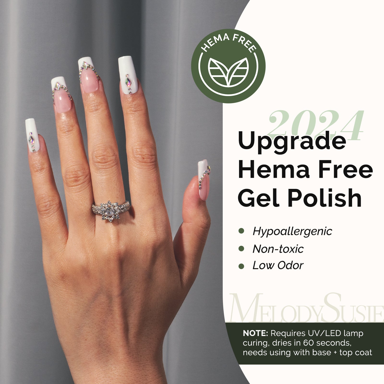 479 White - HEMA-Free Gel Nail Polish 0.5 fl oz/15ml