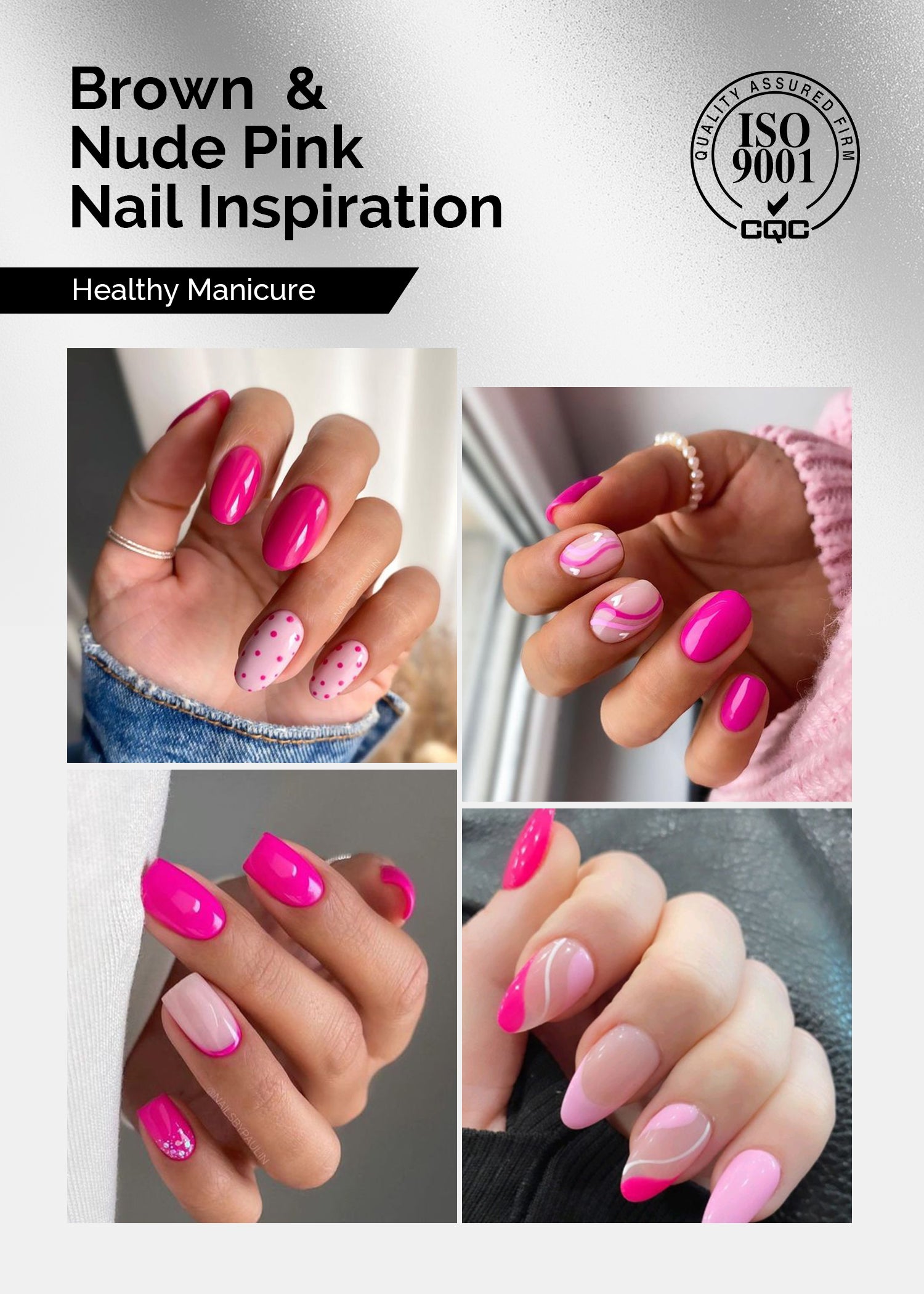 2 Pack 15ml TPO-Free Thick Gel Nail Polish (027 Neon Pink and 012 Pretty Pink)