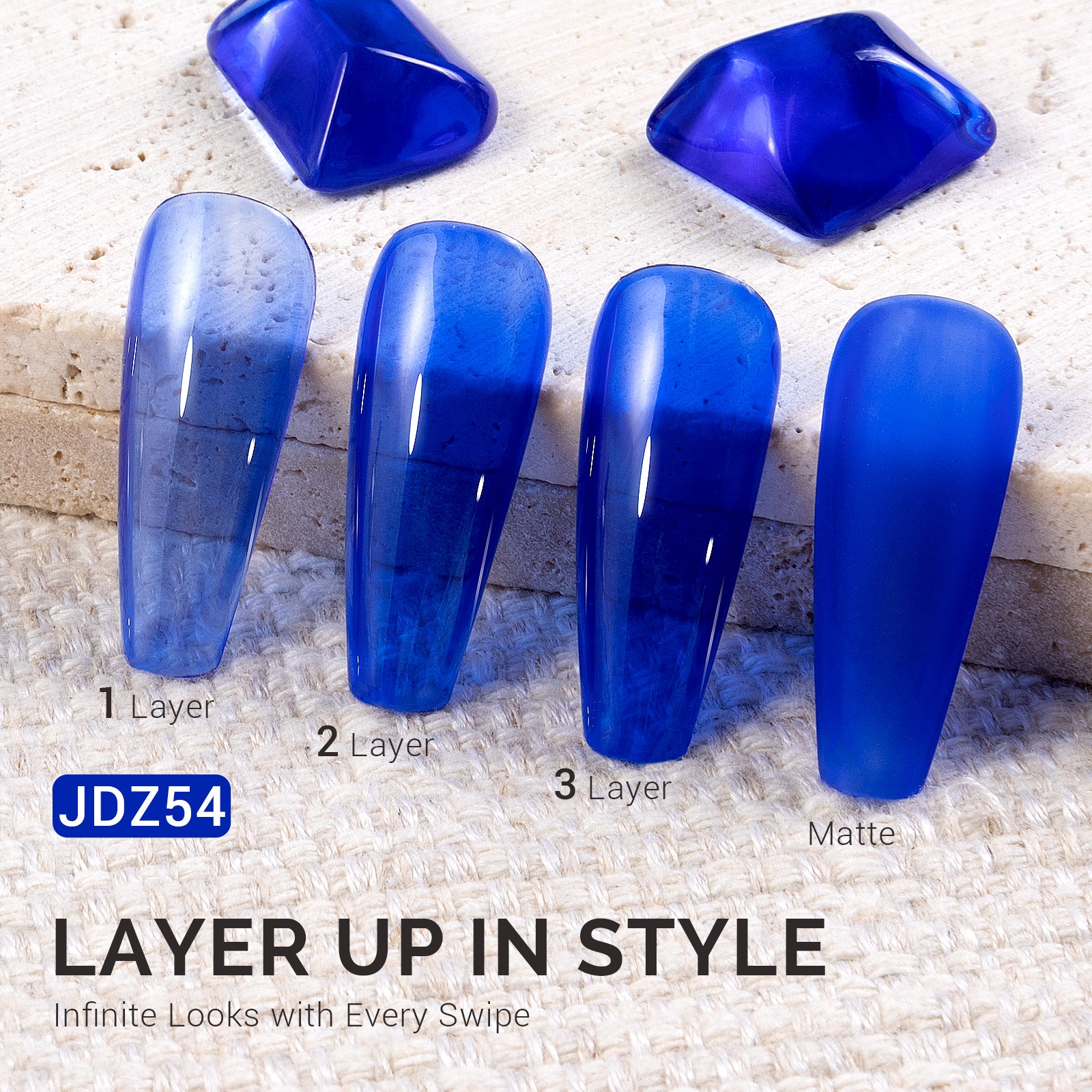 Jeweliver Jelly TPO-Free Gel Polish 15ml - Blue Tanzanite - JDZ54