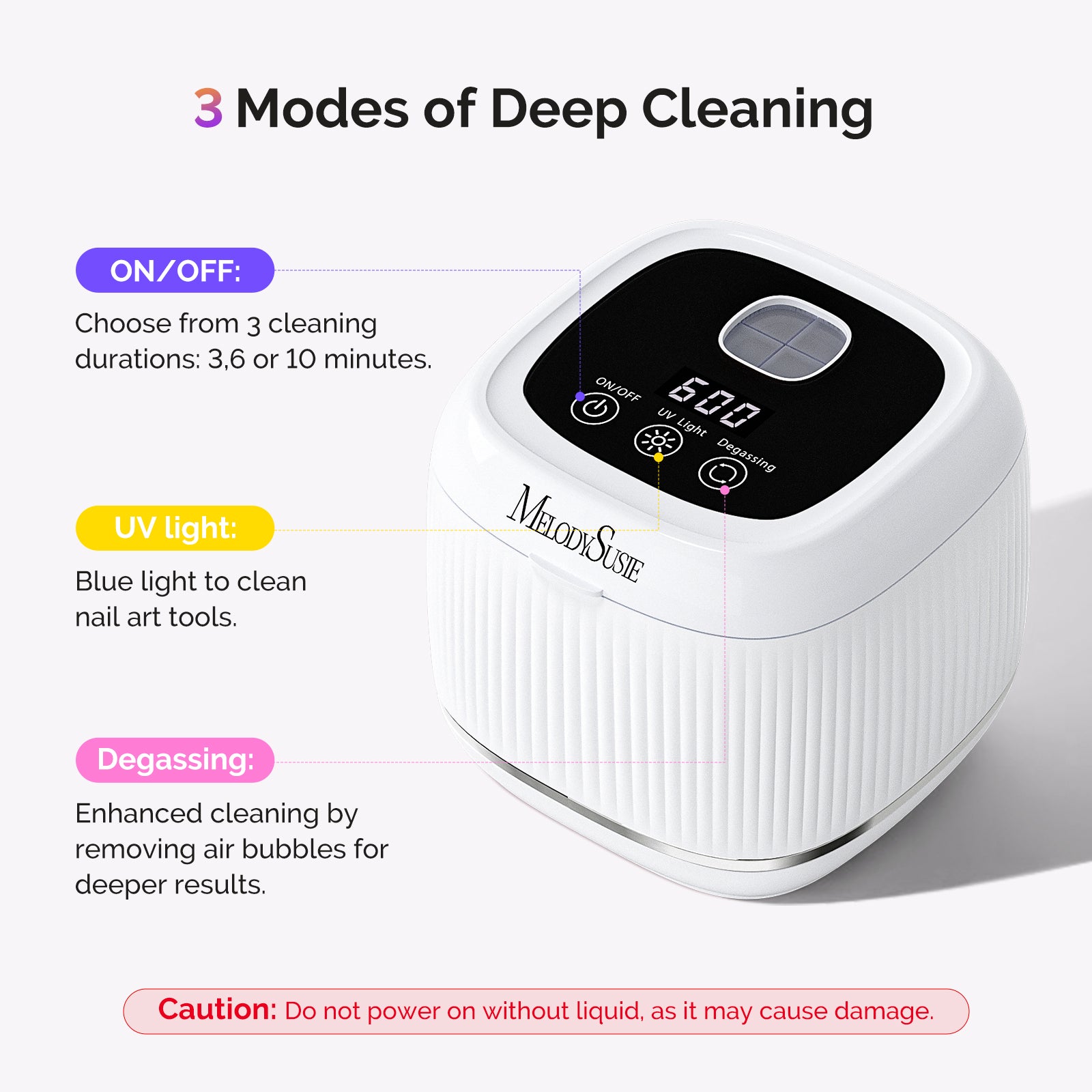 2 in 1 Ultrasonic Cleaner Machine for Manicure