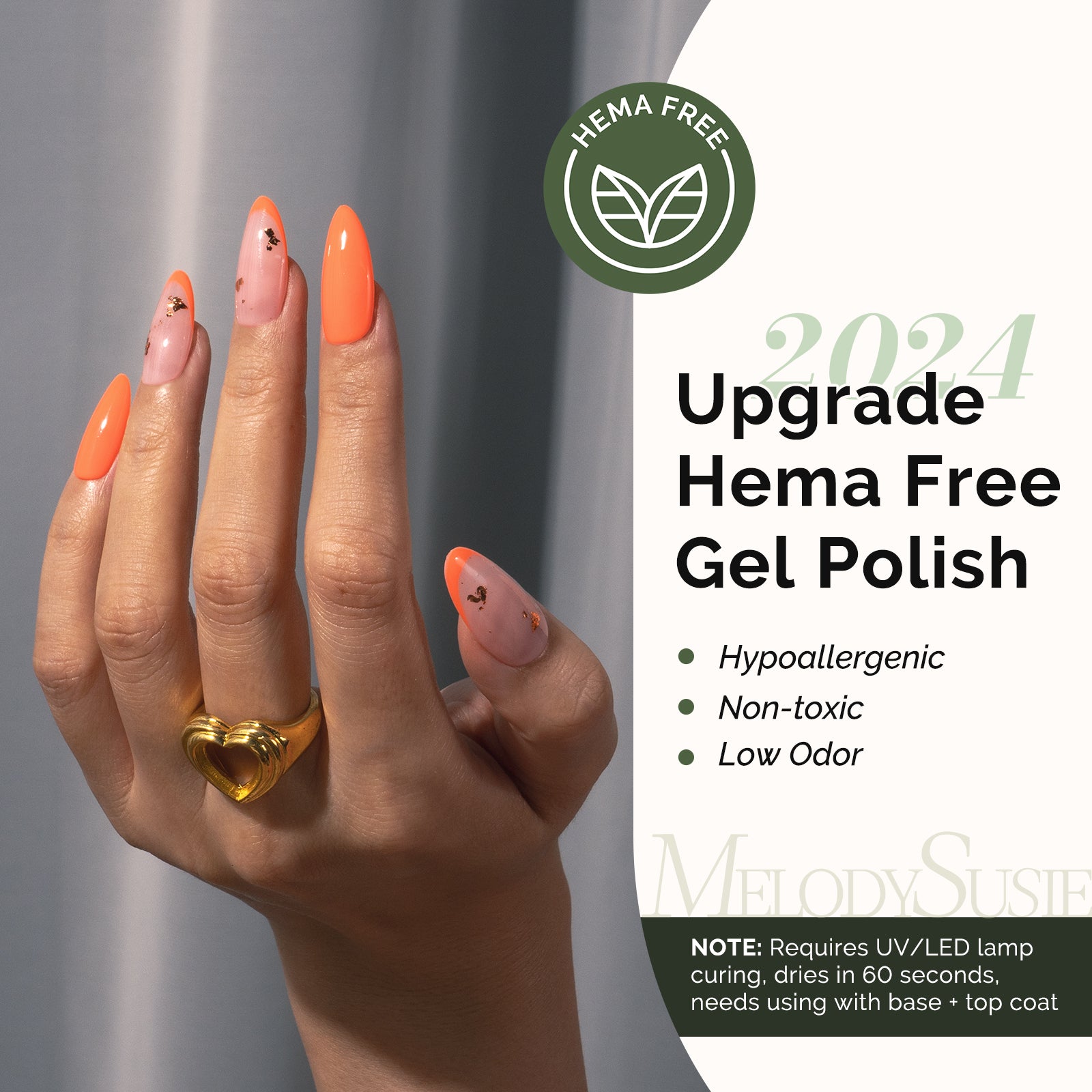 227 Blood Orange - HEMA-Free Gel Nail Polish 0.5 fl oz/15ml