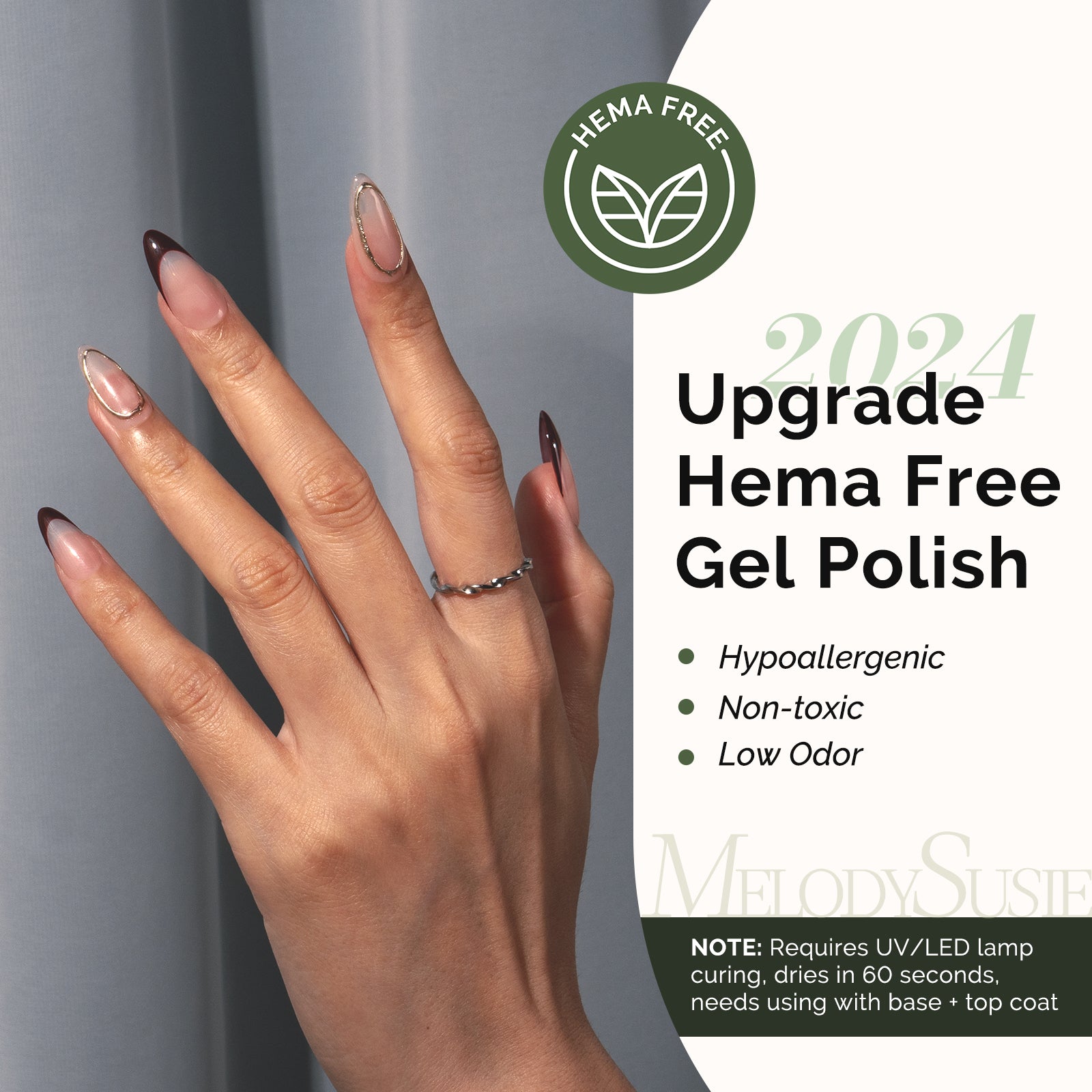 077 Brownie Brown - HEMA-Free Gel Nail Polish 0.5 fl oz/15ml