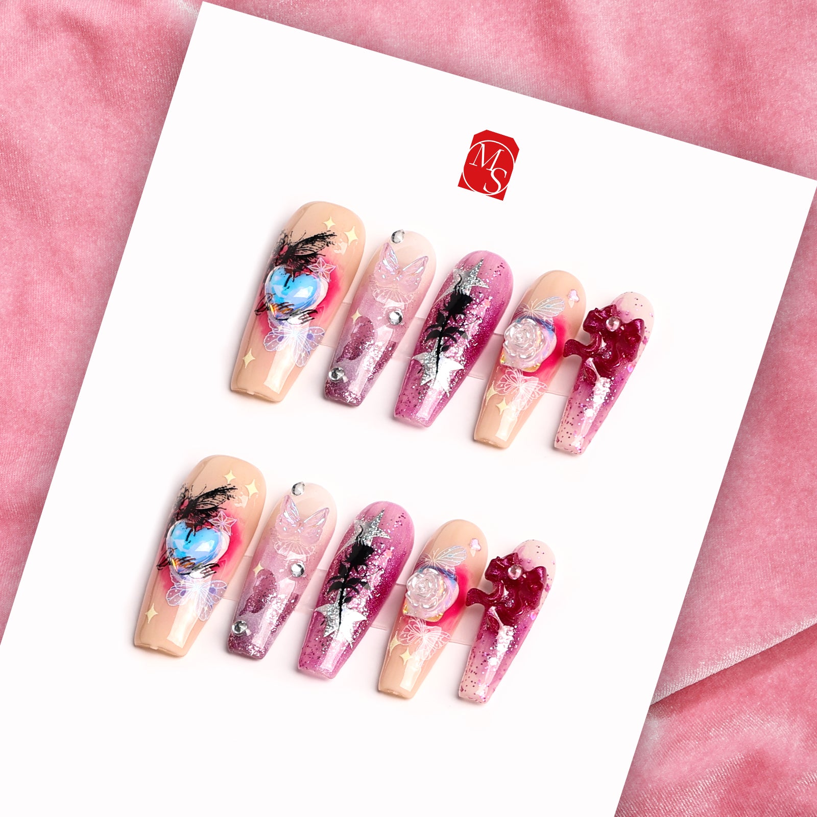 Sour Candy Coffin Deep Press On Nails | MelodySusie