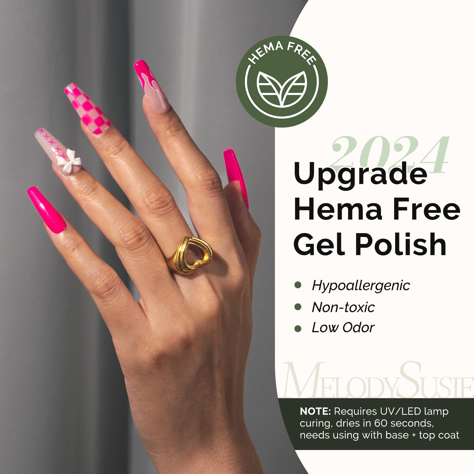 027 Peony Pink- HEMA-Free Gel Nail Polish 0.5 fl oz/15ml