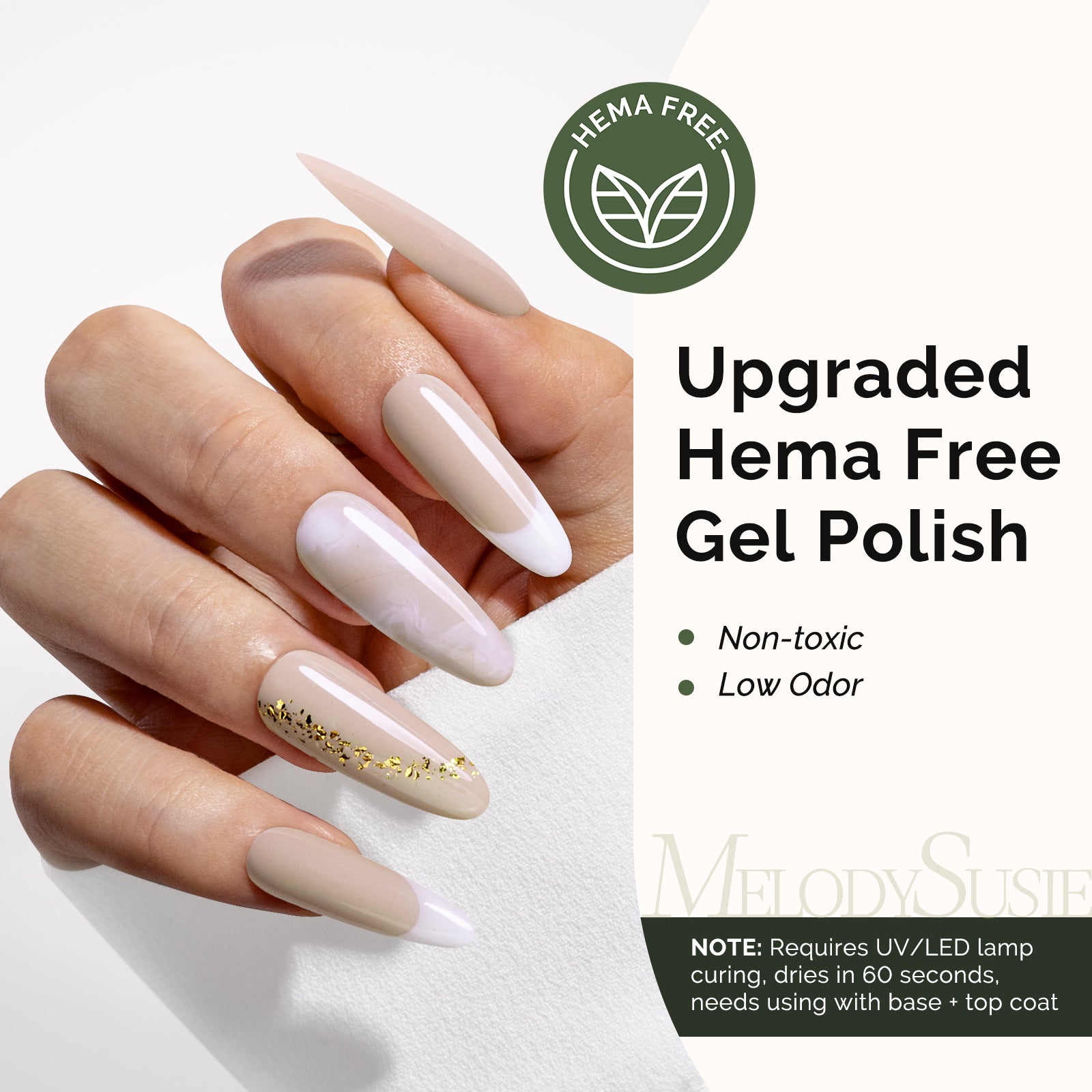 HEMA-Free Gel Nail Polish 0.5 fl oz/15ml - K0589 Thick Beige Nude Pink