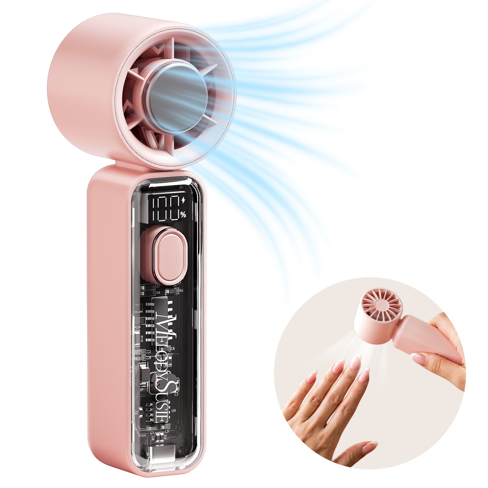 Portable & Rechargeable P-ARTF13 Mini Nail Art Cooling & Drying Fan