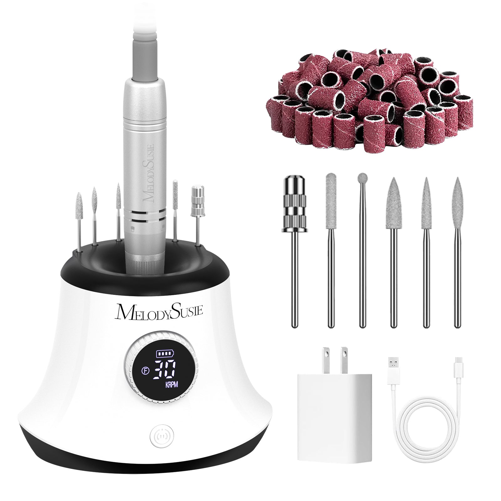 SC320G 30000RPM Rechargeable Desktop Nail Drill