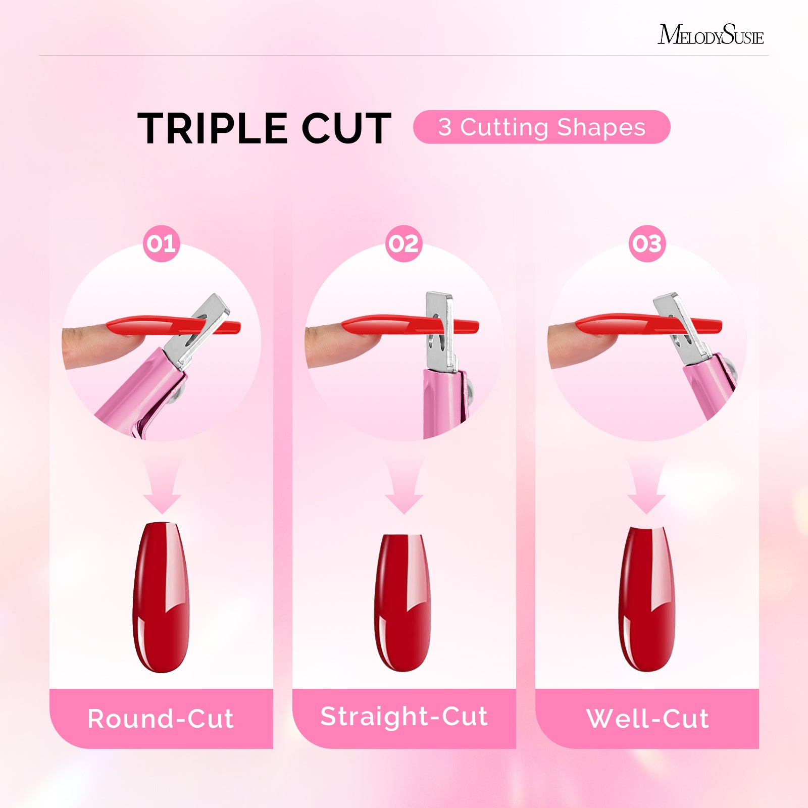 Stainless Steel Edge Cutter - Pink