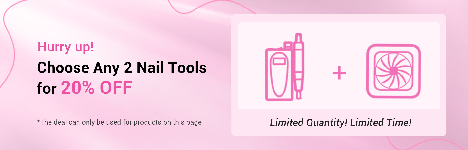 Choose Any 2 Nail Tools for 20% OFF