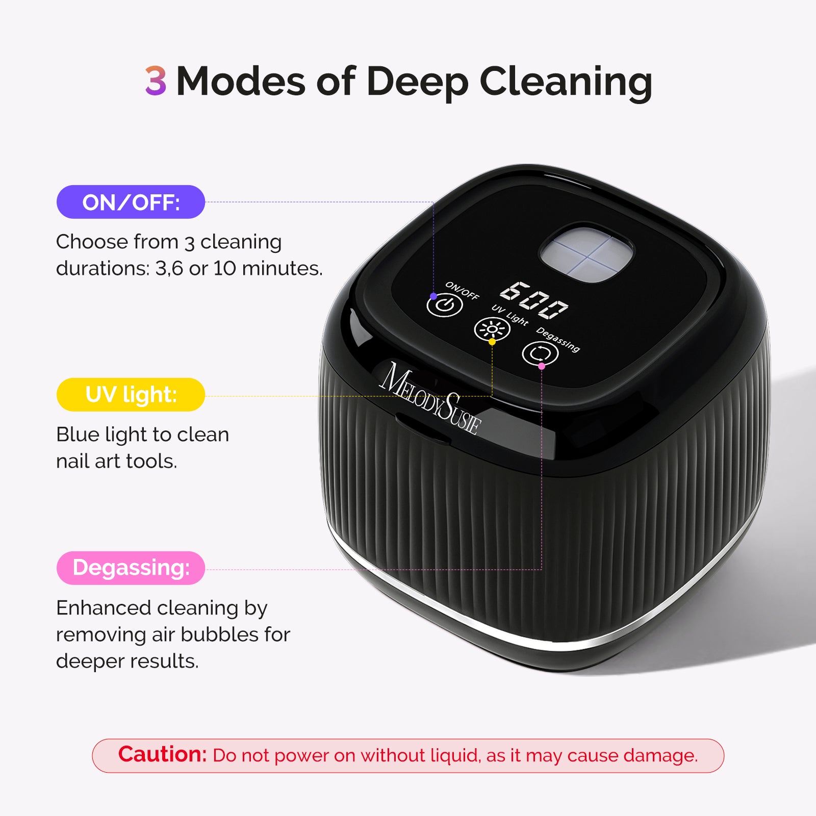 2 in 1 Ultrasonic Cleaner Machine for Manicure