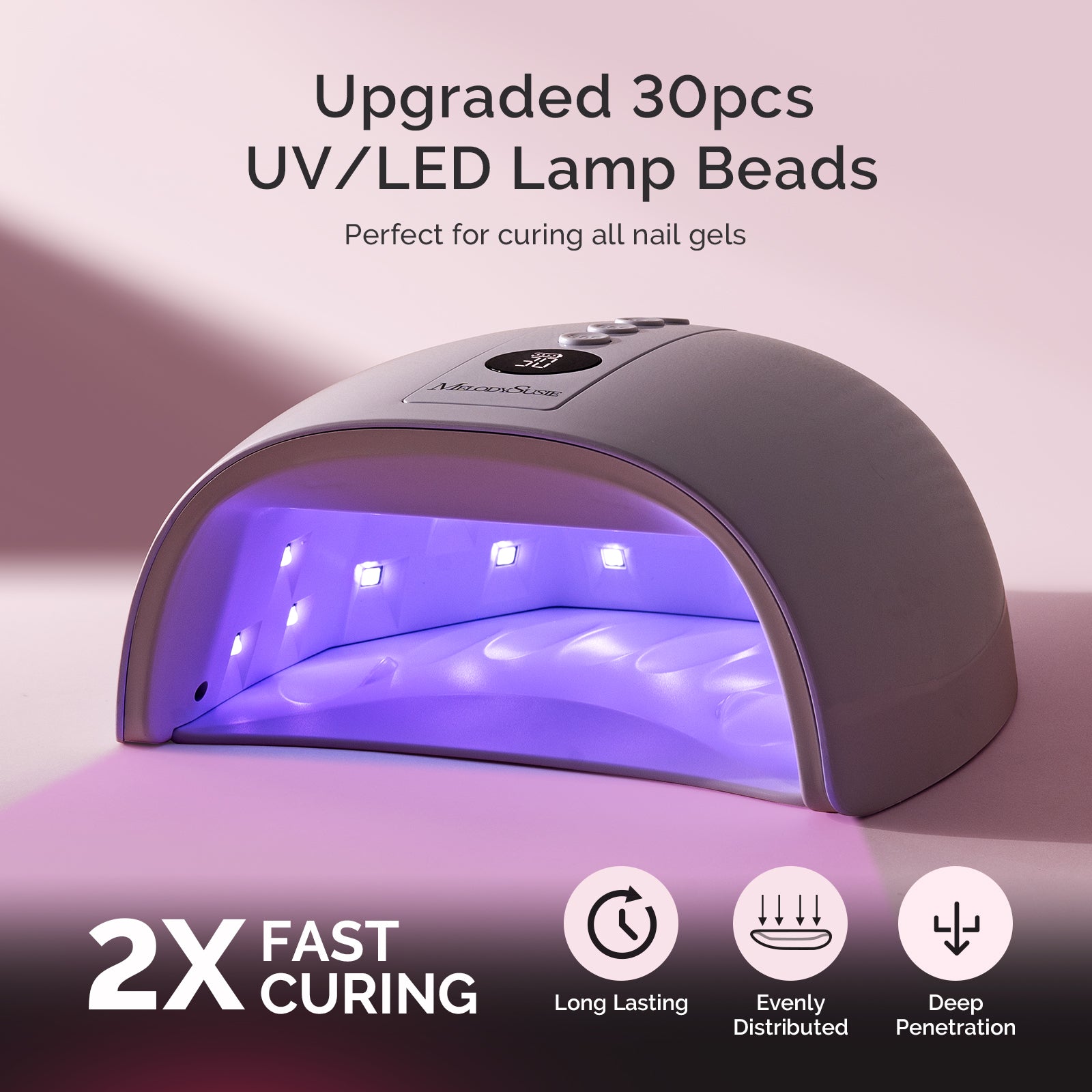 Melodysusie x Prettyndivine SC300F Nail Drill & P-Plus30G Nail Lamp Gift Box