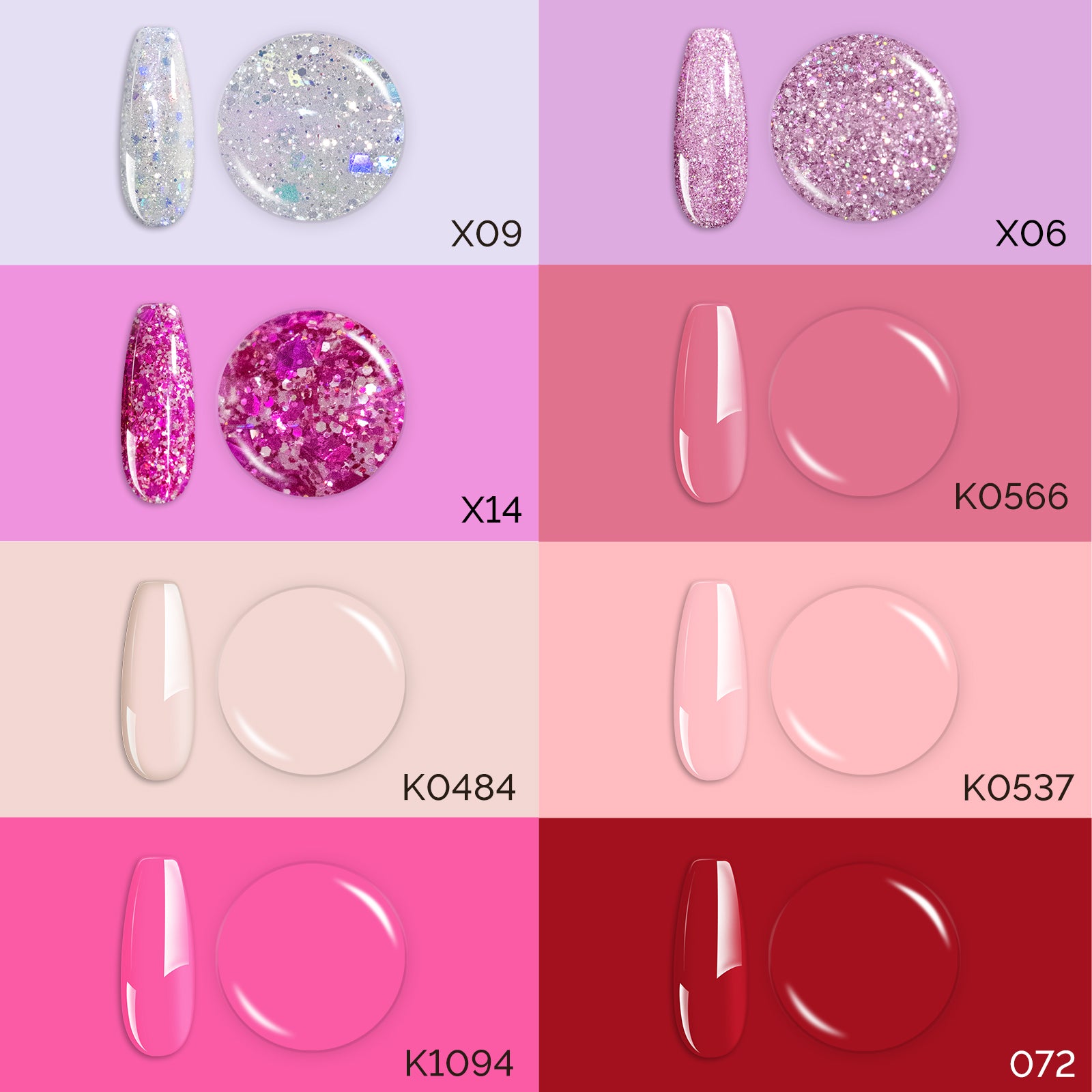 Valentine's Day Gel Nail Polish Pink Promise Set - 8 Colors