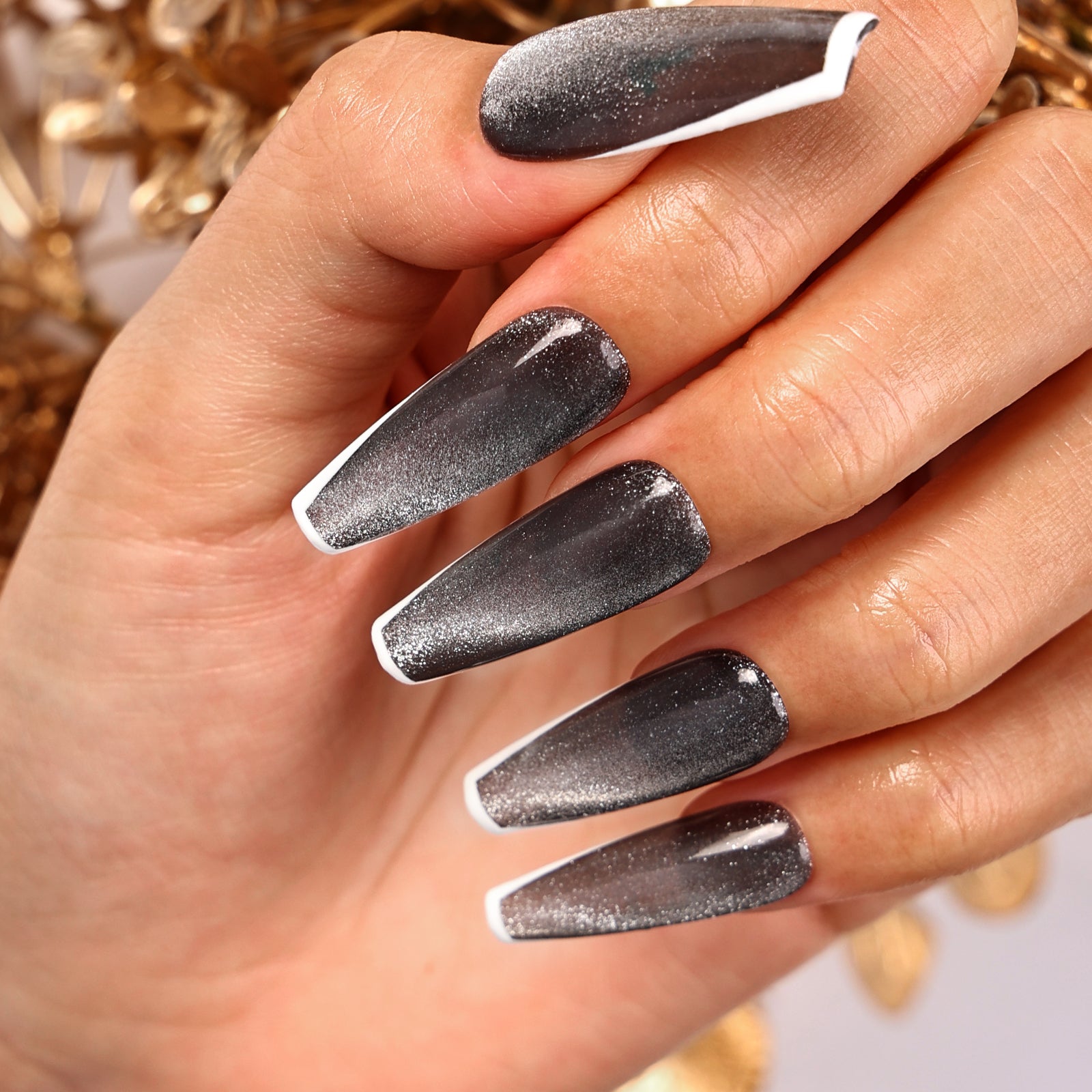 Galaxy Coffin Deep Press On Nails