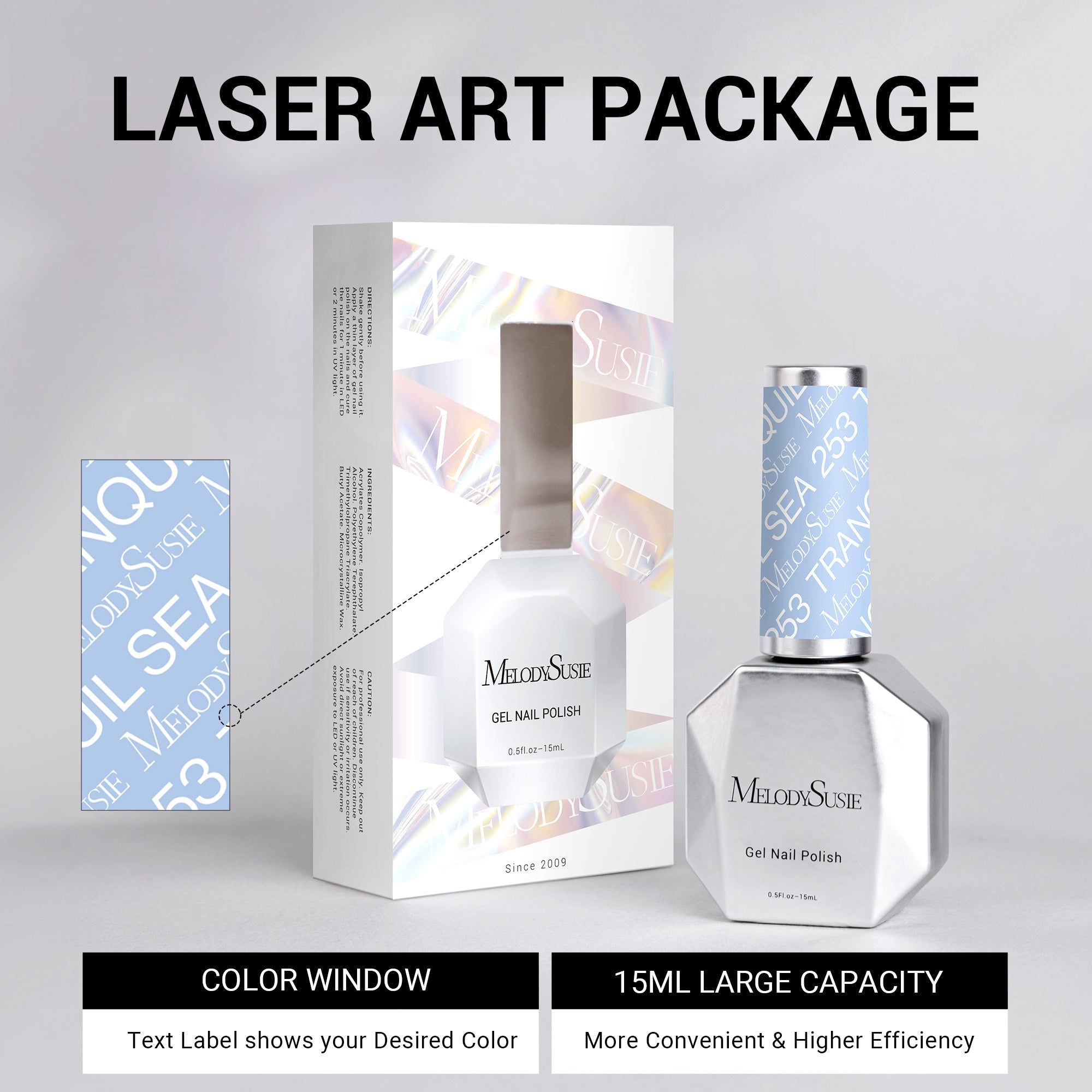 253 Tranquil Sea - TPO-Free Thick Nail Gel Polish(15ml)