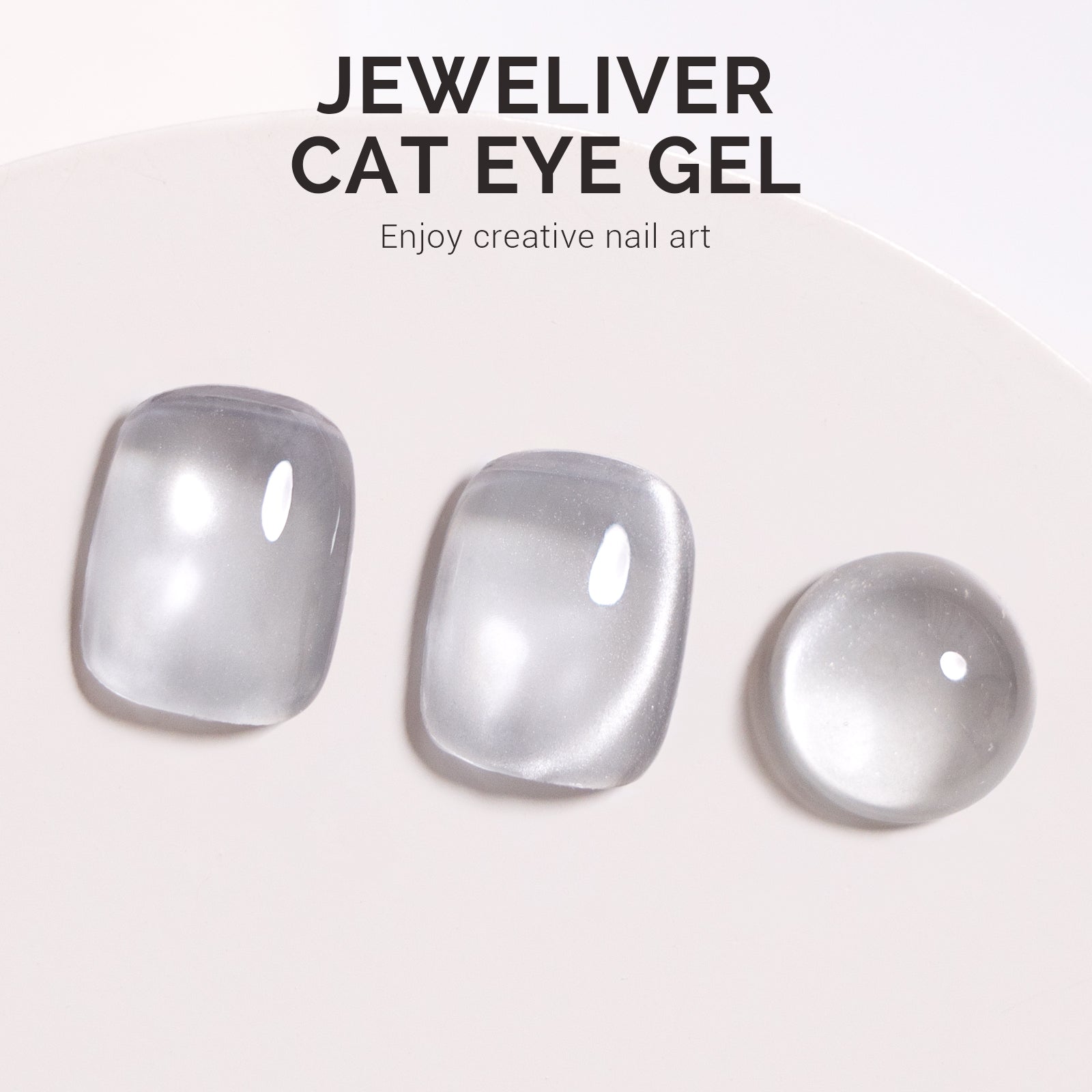 Jeweliver Cat Eye HEMA-Free & TPO-Free Gel Nail Polish 0.5 fl oz/15ml - Bright Fine G1080