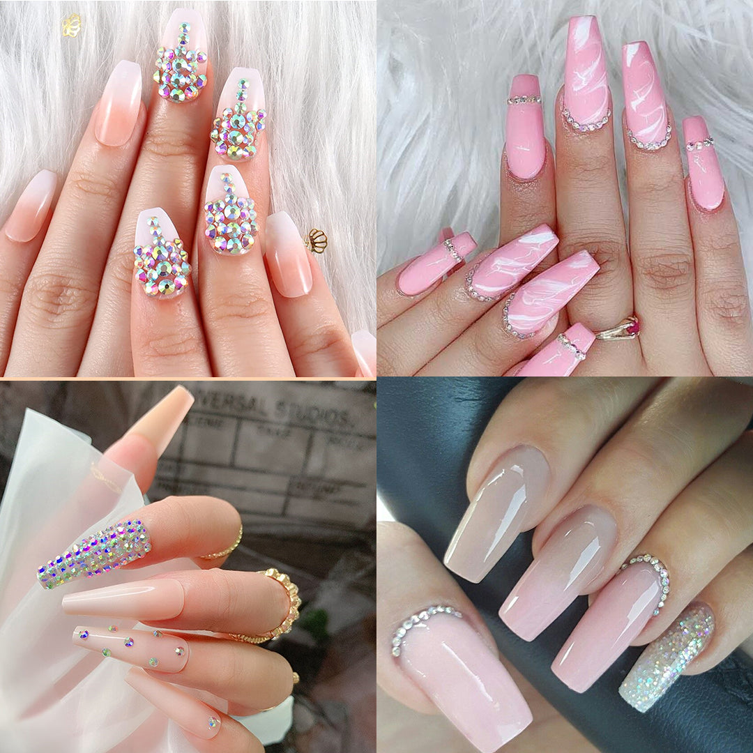 1440Pcs Mermaid Nail Rhinestones