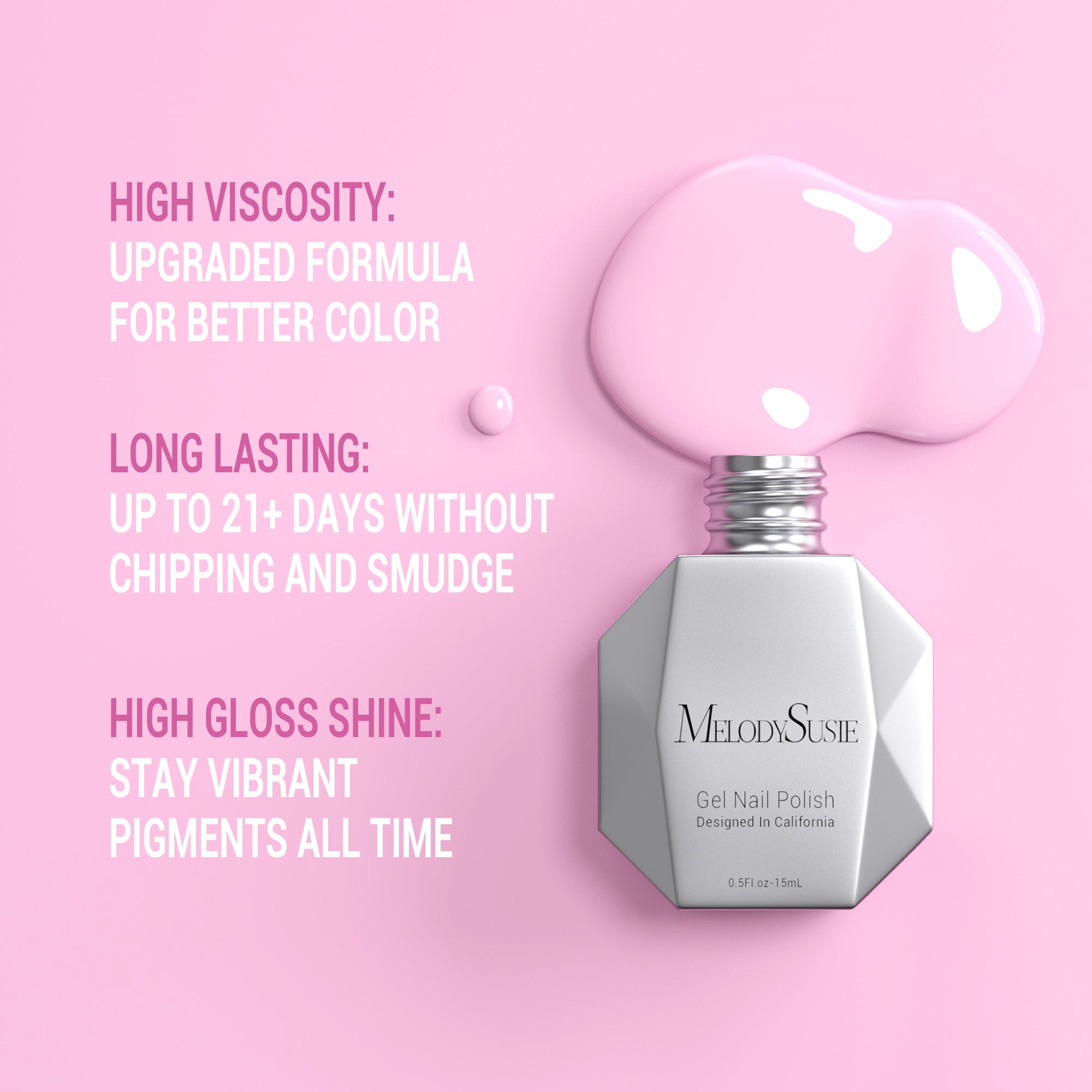 012 Pretty Pink - TPO-Free Thick Gel Nail Polish (15ml)