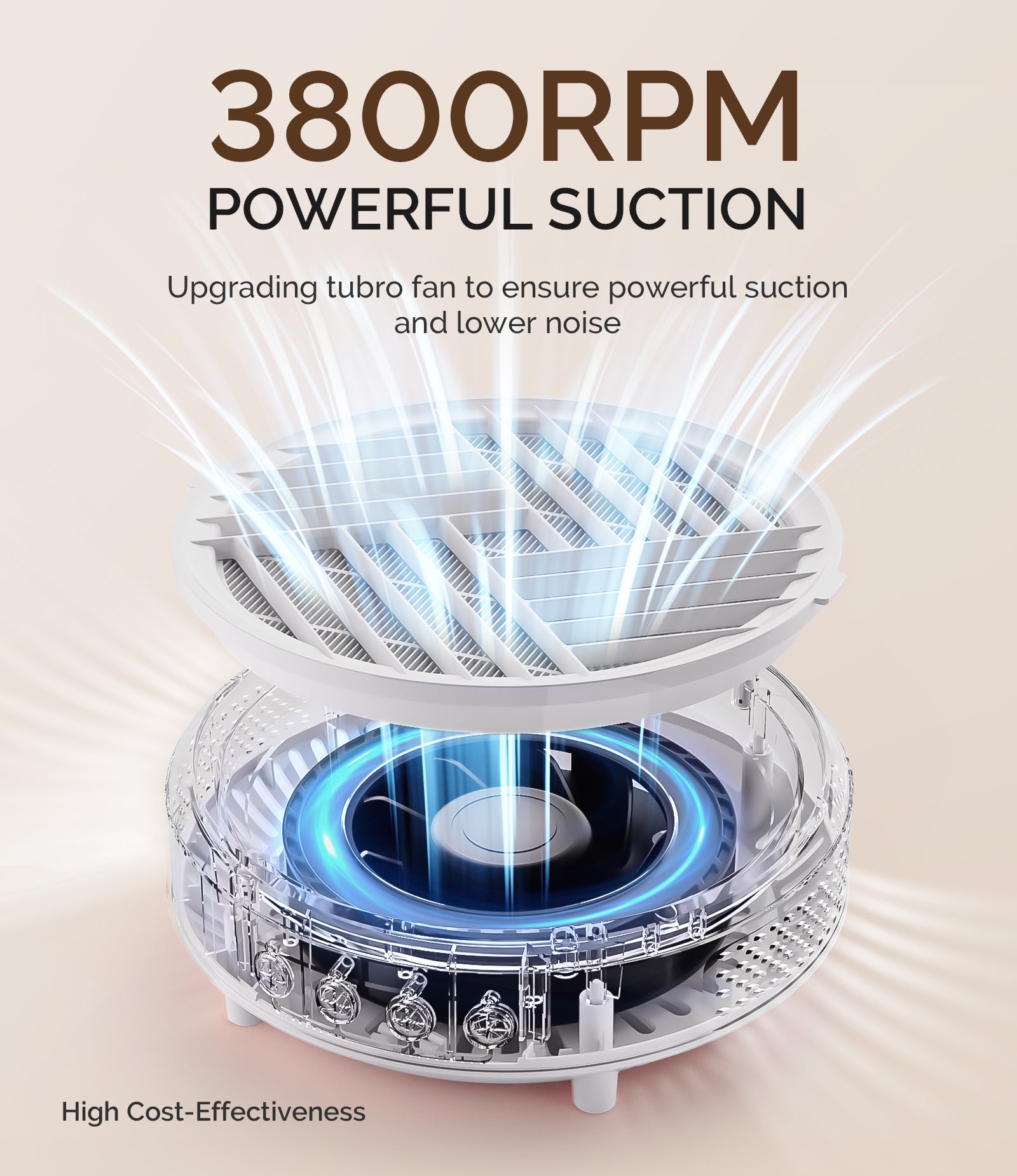 HPro Nail Dust Collector - White