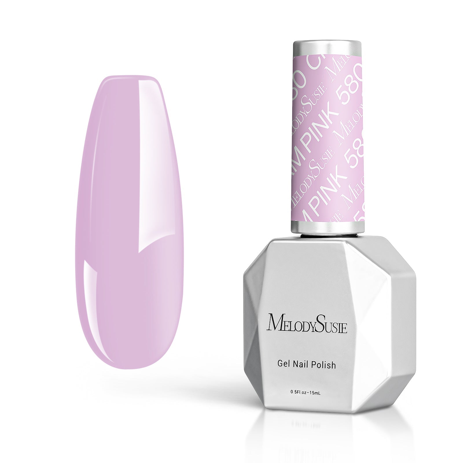 580 Cream Pink Nail Gel Polish(15ml)