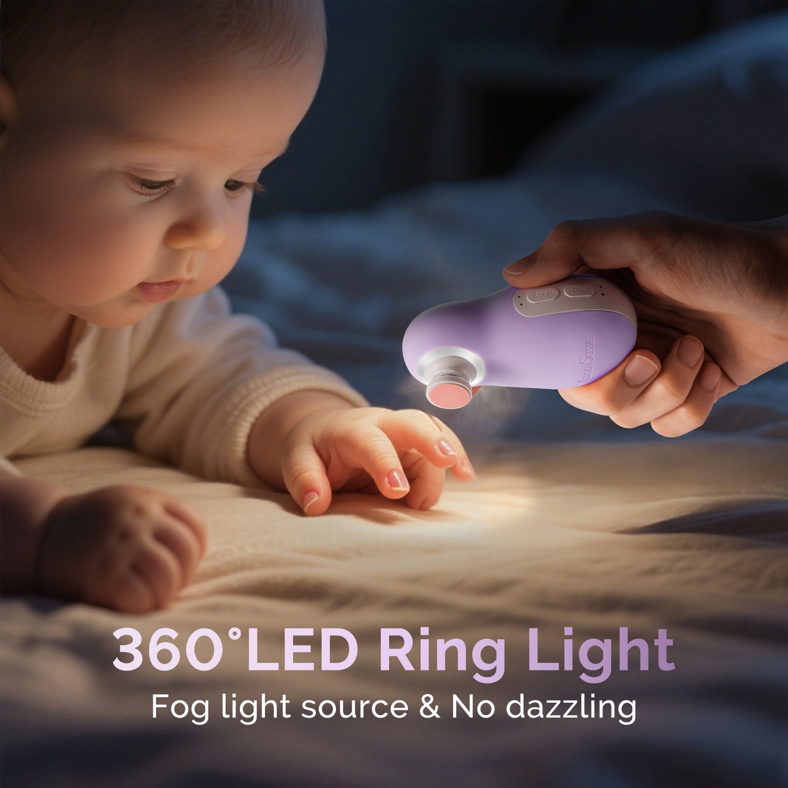 PC20F Rechargeable Baby Nail Trimmer - Purple