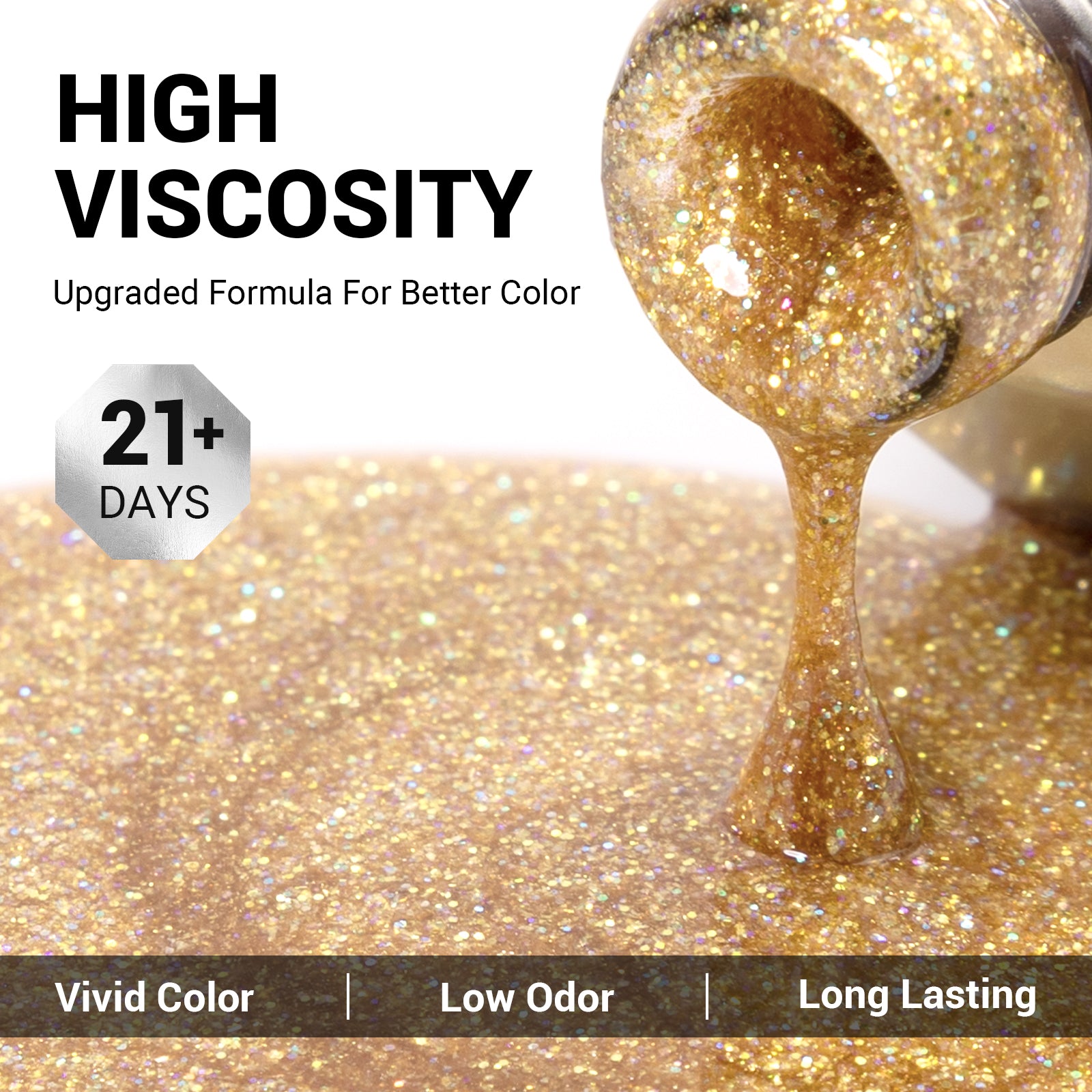 1664 Golden Sands - TPO-Free Thick Gel Nail Polish(15ml)