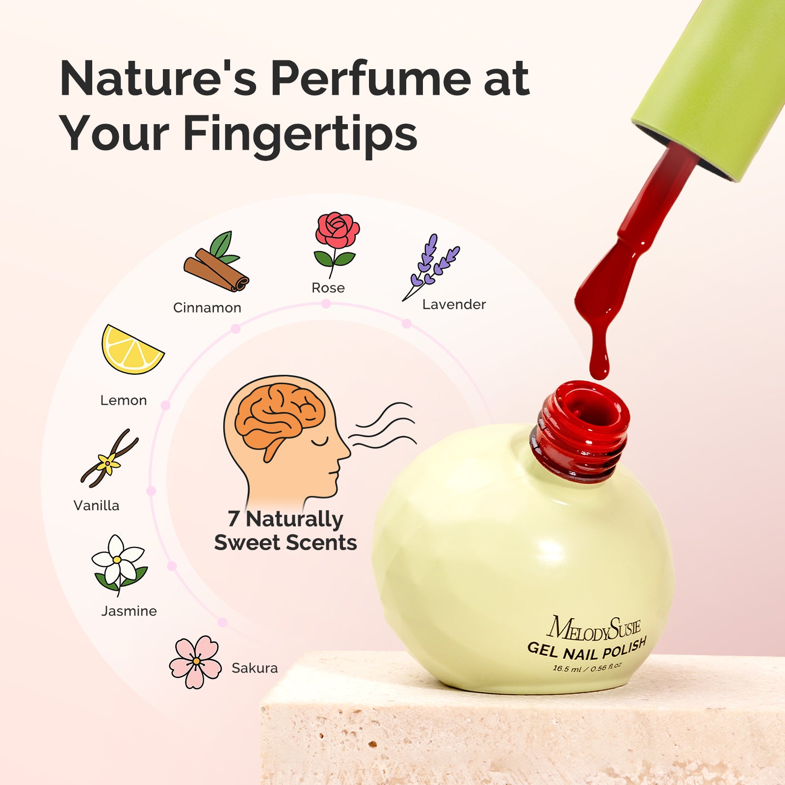 Sweet-Scent Plant-Based HEMA-Free & HPMA-Free & TPO-Free Gel Nail Polish Set - Fun Macarons Set 16.5ml 6Pcs