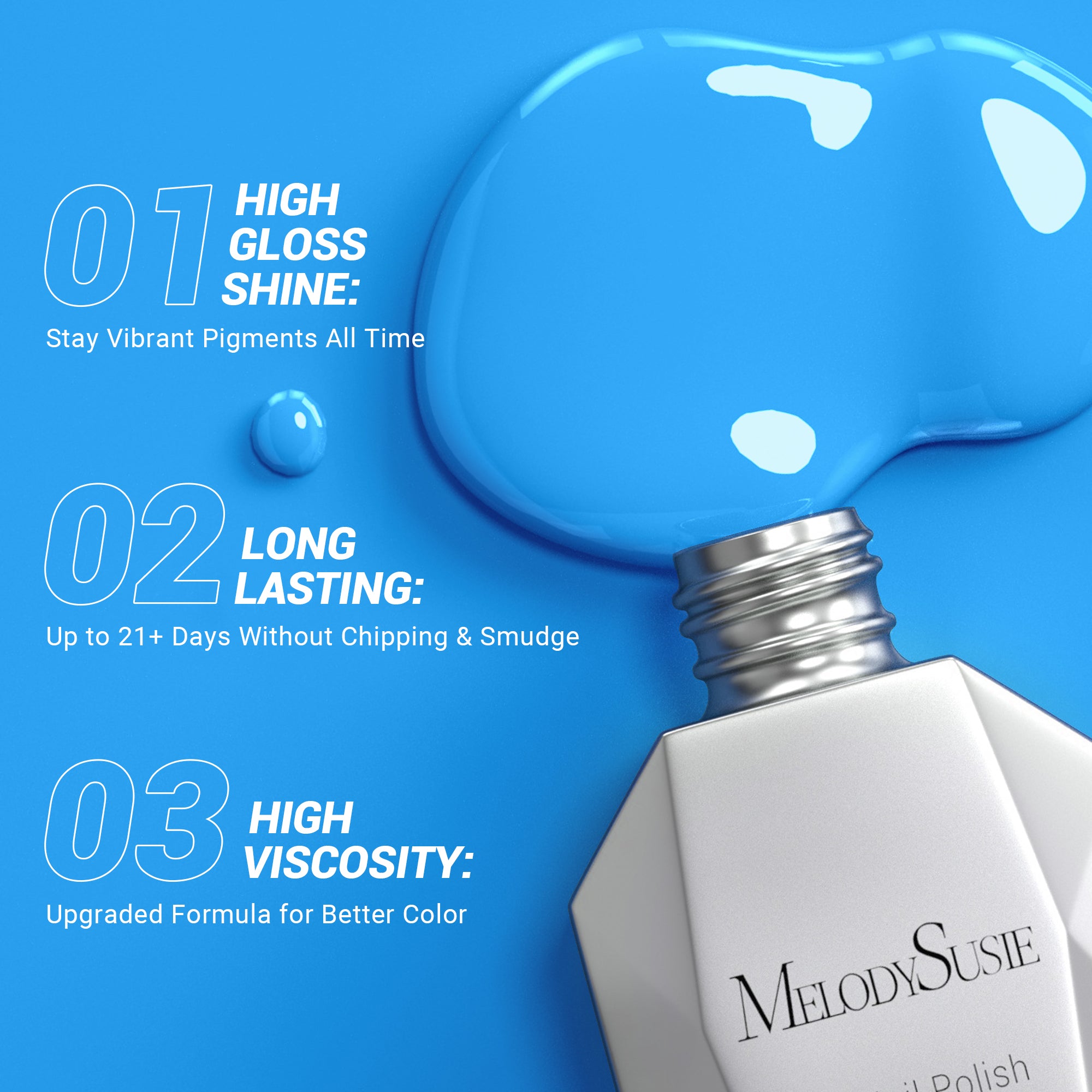 120 Pool Blue - TPO-Free Thick Gel Nail Polish(15ml)